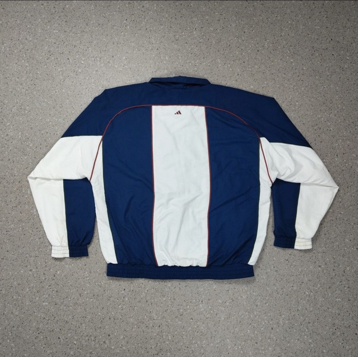 Adidas Vintage 90er Adidas Zipper Jacket XL Blue Size US XL / EU 56 / 4 - 2 Thumbnail