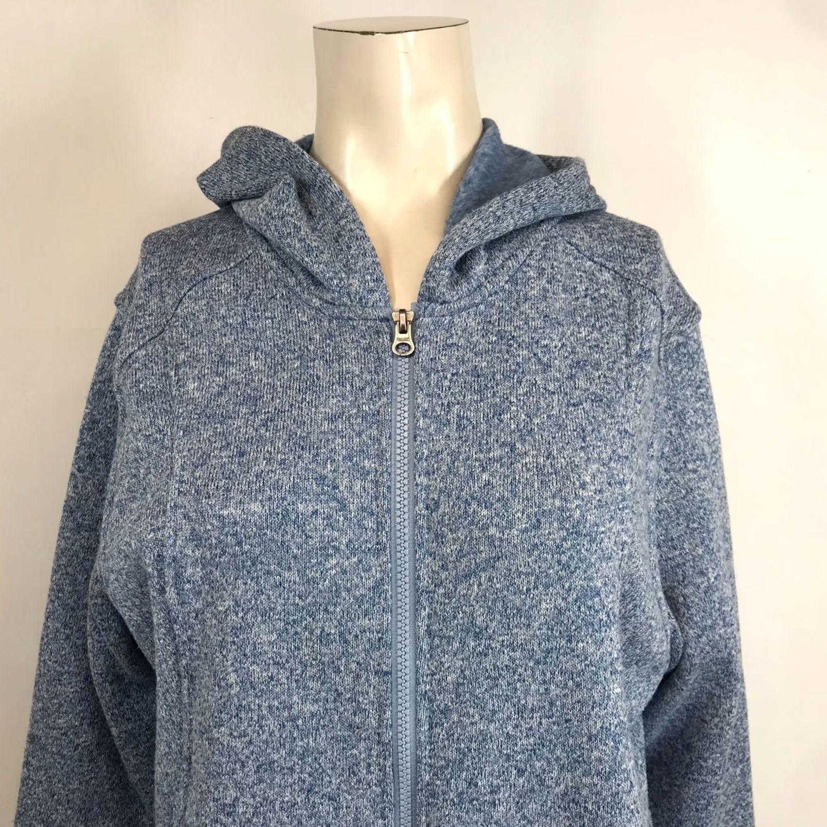 Eddie Bauer Eddie Bauer Womens XL Blue Full Zip Hooded Sweatshirt Jacket Polyester Size XL / US 12-14 / IT 48-50 - 2 Thumbnail