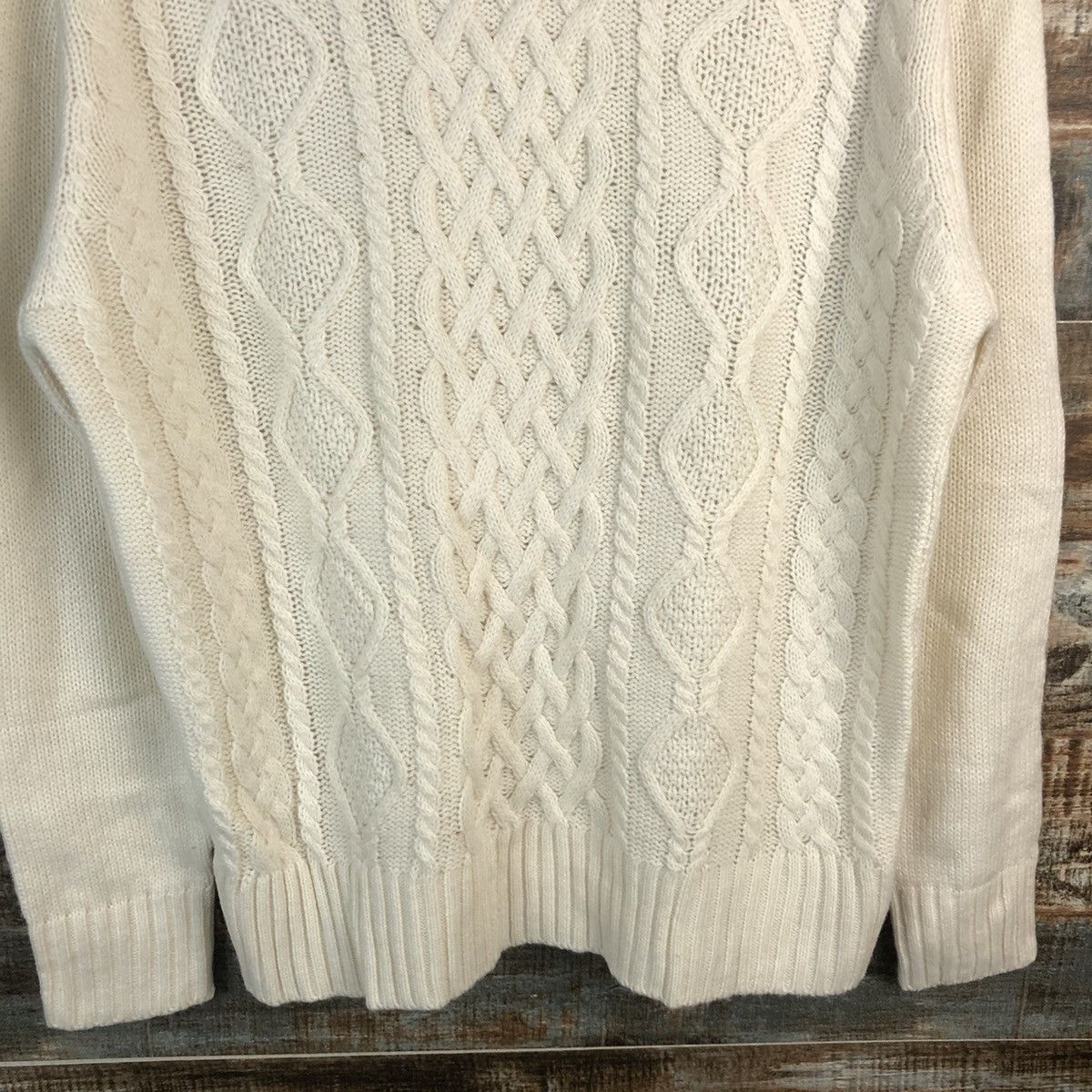 GU × Homespun Knitwear × Japanese Brand GU White Turtle Neck Knitwear #A1785 Size US M / EU 48-50 / 2 - 6 Thumbnail