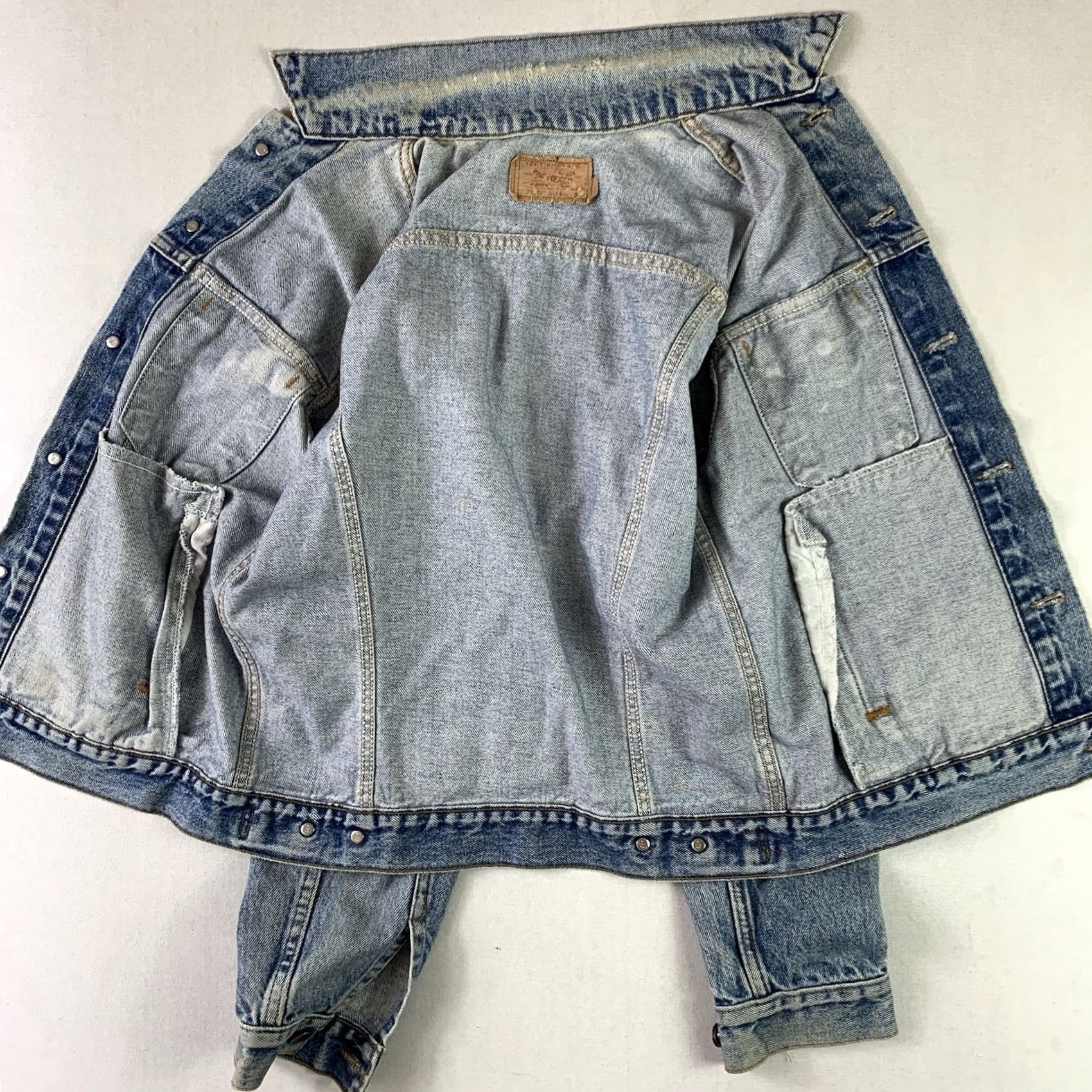 Levi's VINTAGE Levi’s Jacket Mens M Blue Button Up 80s Made in USA Jacket Biker Mens 80s Blue Size US M / EU 48-50 / 2 - 4 Thumbnail