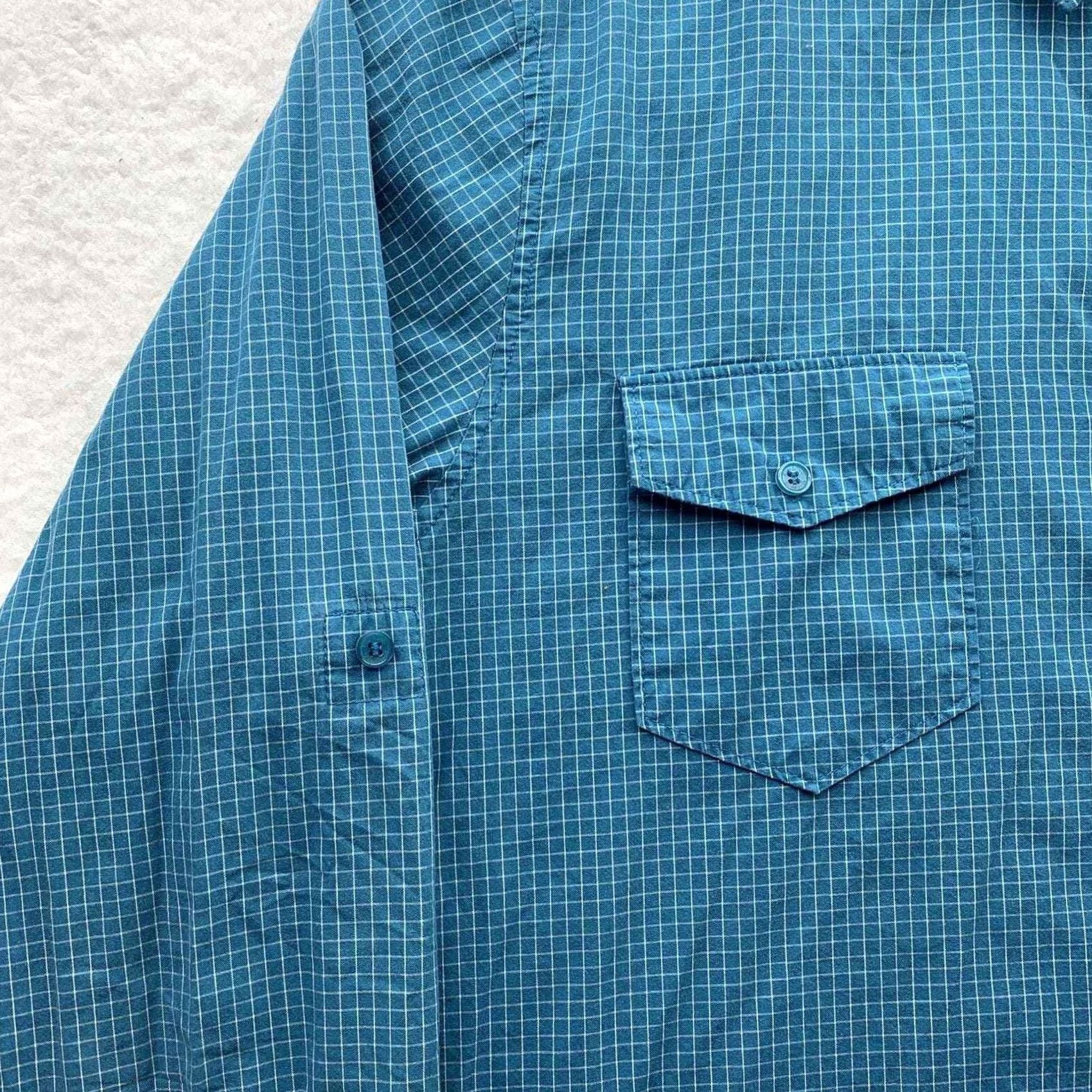 Billabong Billabong Casual Button Up Shirt Mens Large L Blue Check Surfer Pockets Preppy Size US L / EU 52-54 / 3 - 3 Thumbnail