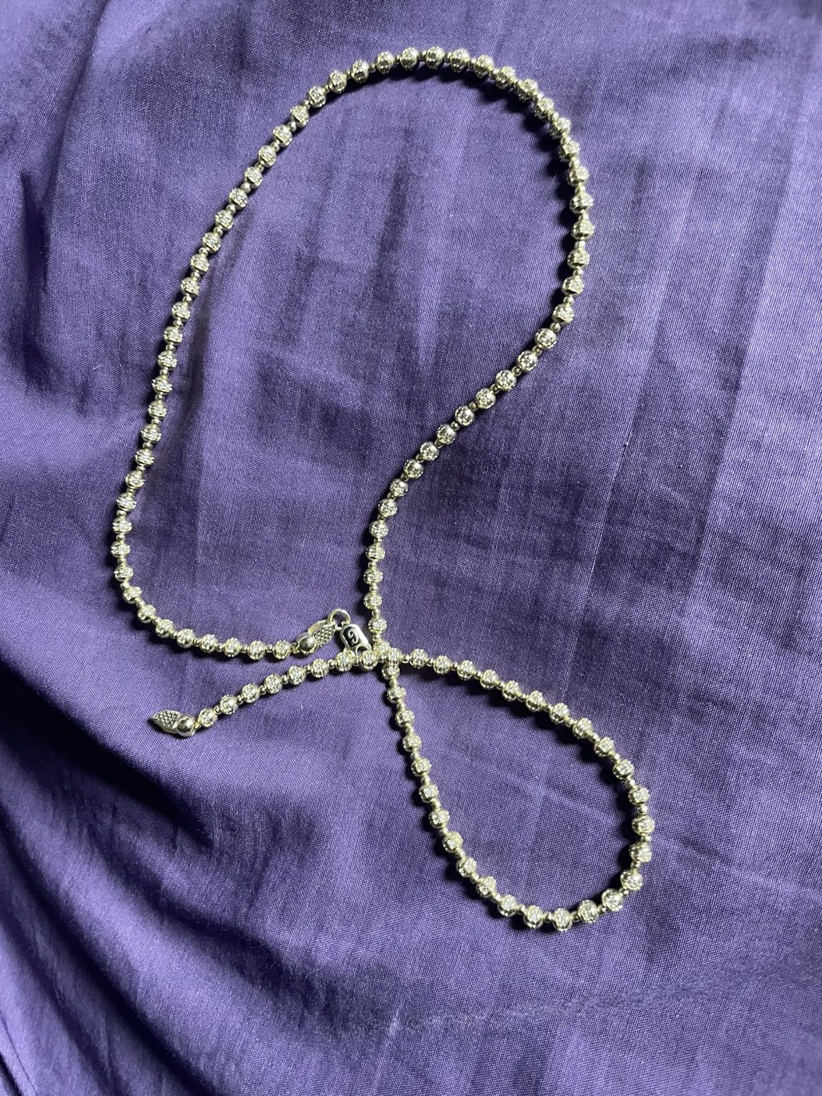 Jewelry Pave Ball Chain 4mm Size ONE SIZE - 1 Preview