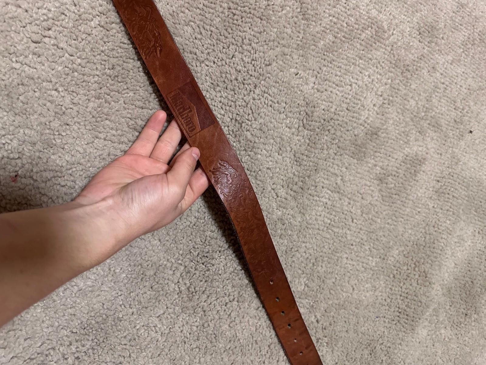 Marlboro Marlboro leather vintage belt Brown Size ONE SIZE - 5 Thumbnail