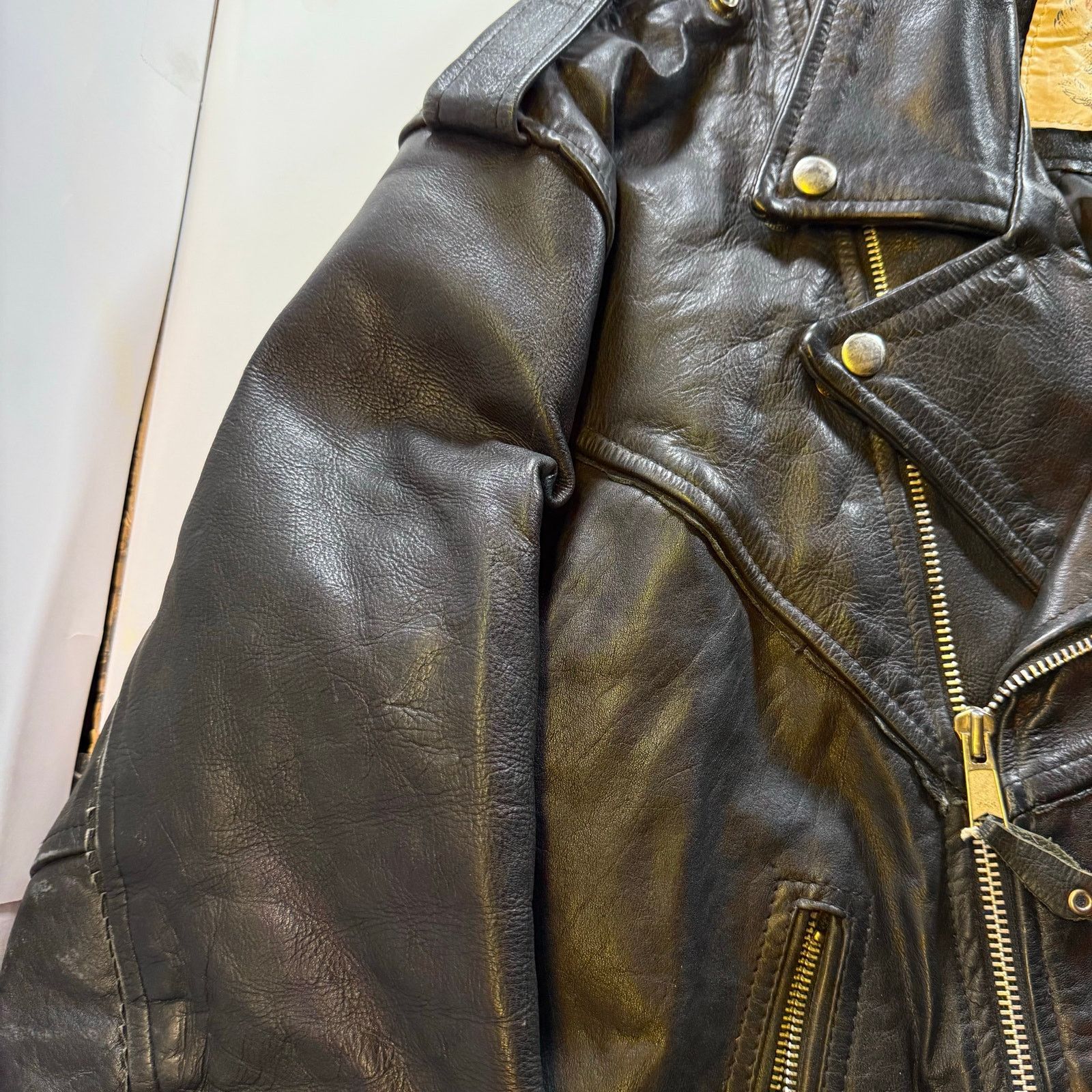 Other Vanguard Jacket Adult 44 Black Leather Motorcycle Size US XXS / EU 40 - 8 Thumbnail