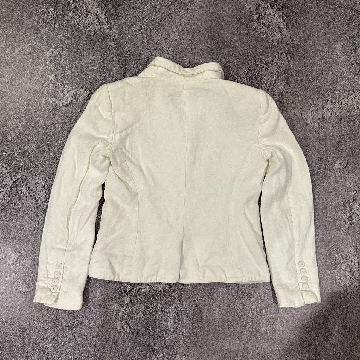 Versace Gianni Versace Women’s White Linen Blazer Size 42 Size M / US 6-8 / IT 42-44 - 19 Thumbnail