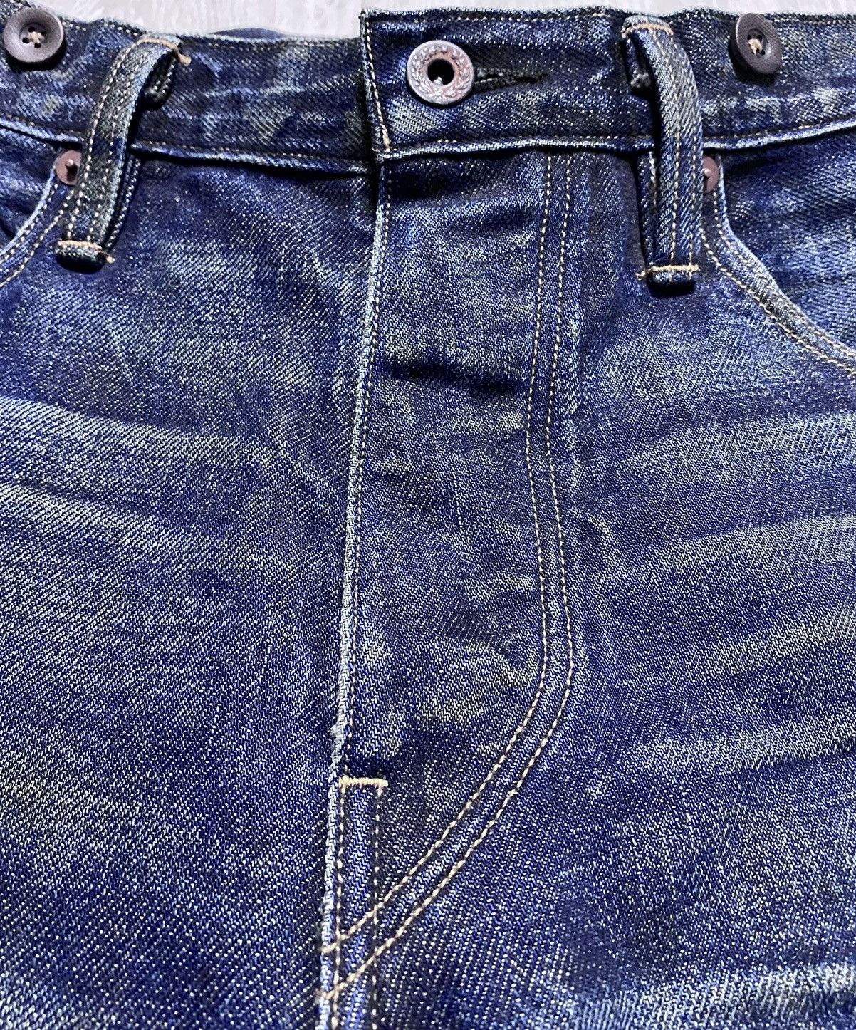 Rugby Ralph Lauren Rugby Ralph Lauren Faded Patchwork Stitched Jeans Denim Size US 31 - 14 Thumbnail