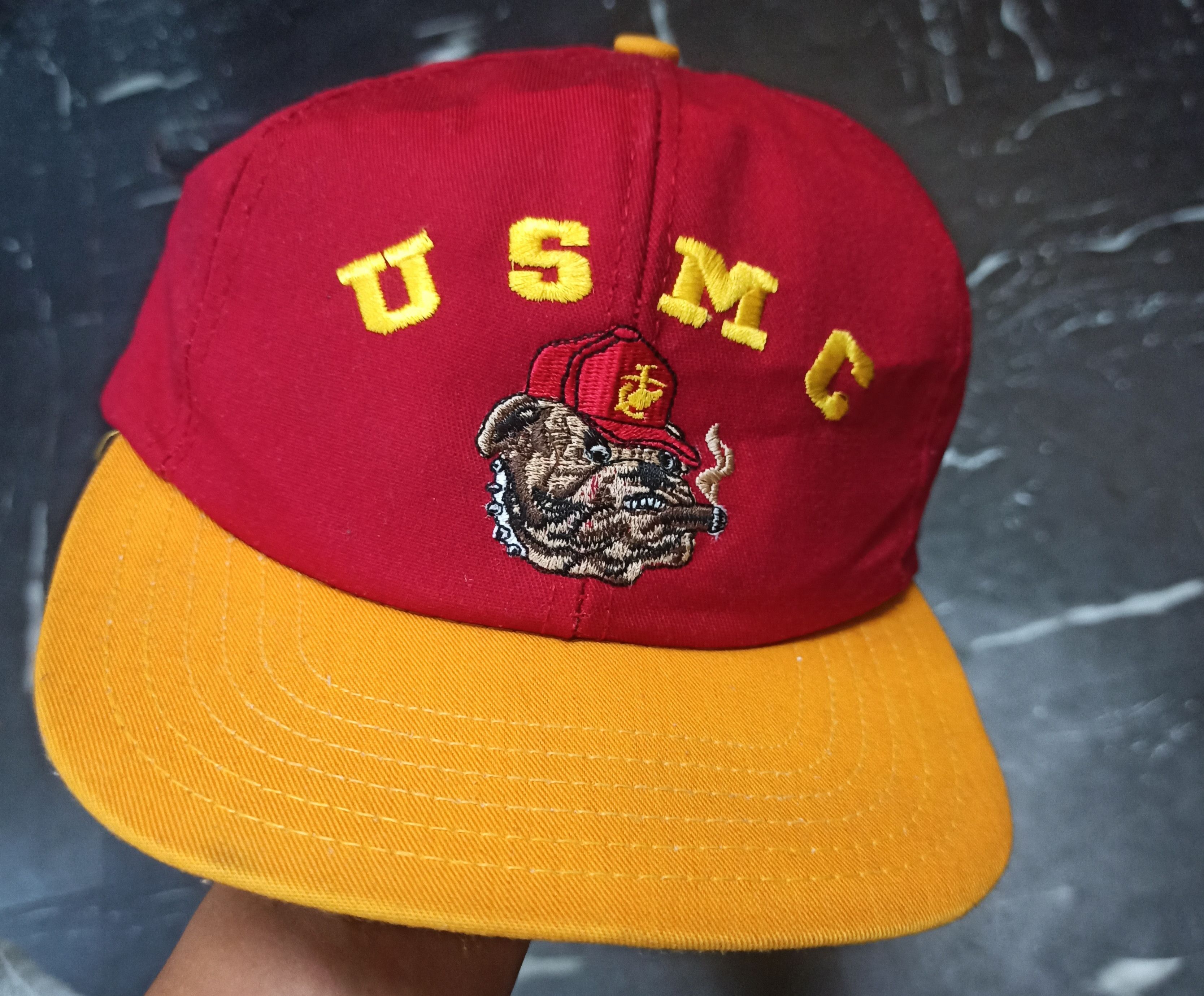Vintage Vintage USMC Burdog Made In Usa Cap's Size ONE SIZE - 1 Thumbnail