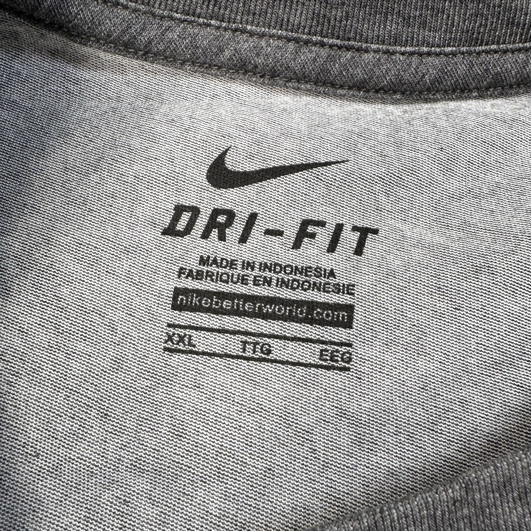 Nike Nike Dri-FIT Shirt Mens 2XL Gray Tee Athletic Training Running Workout T-Shirt Mens Size US XXL / EU 58 / 5 - 3 Thumbnail