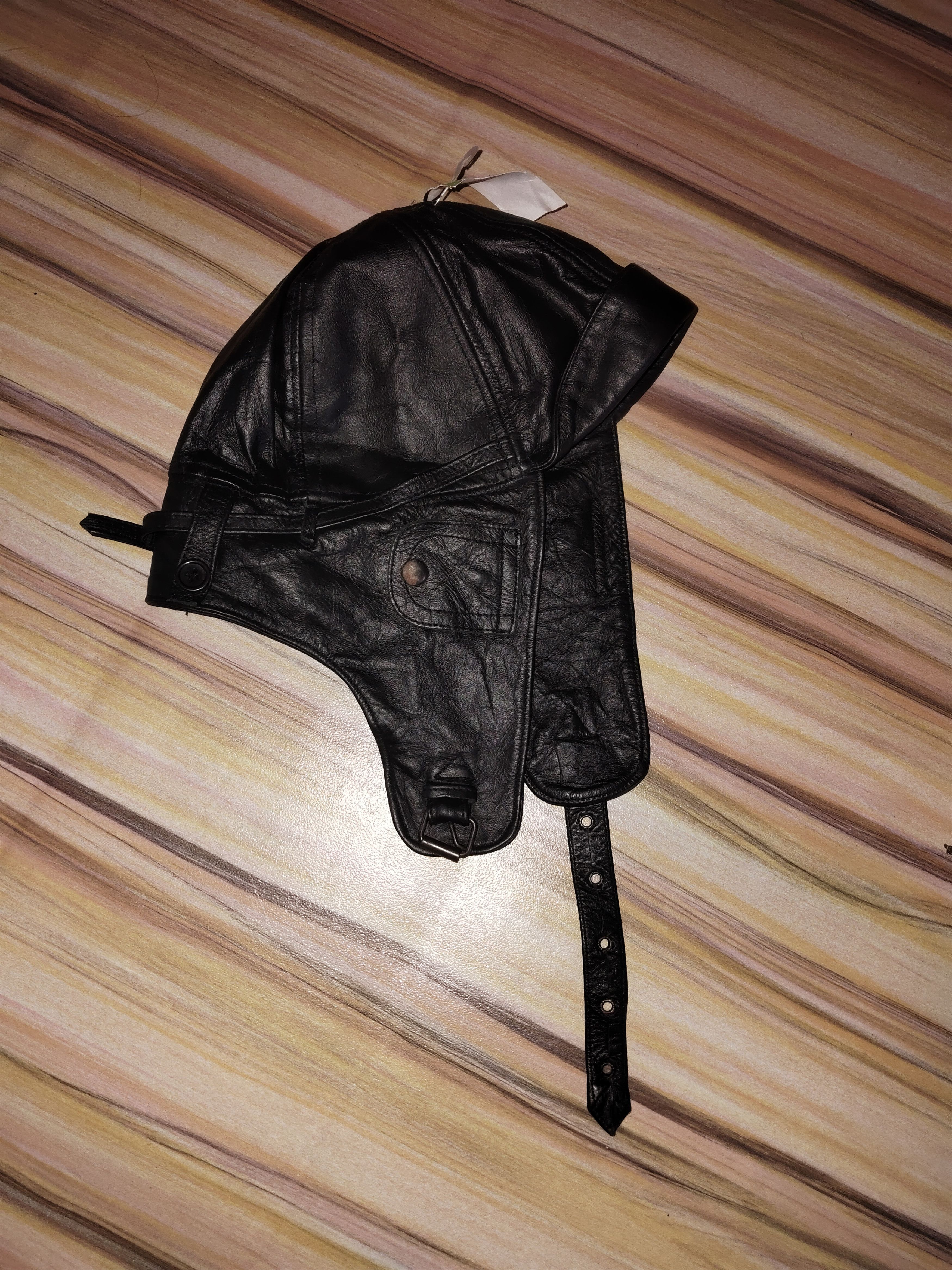 The Unbranded Brand Leather Aviator Cap Size ONE SIZE - 2 Thumbnail