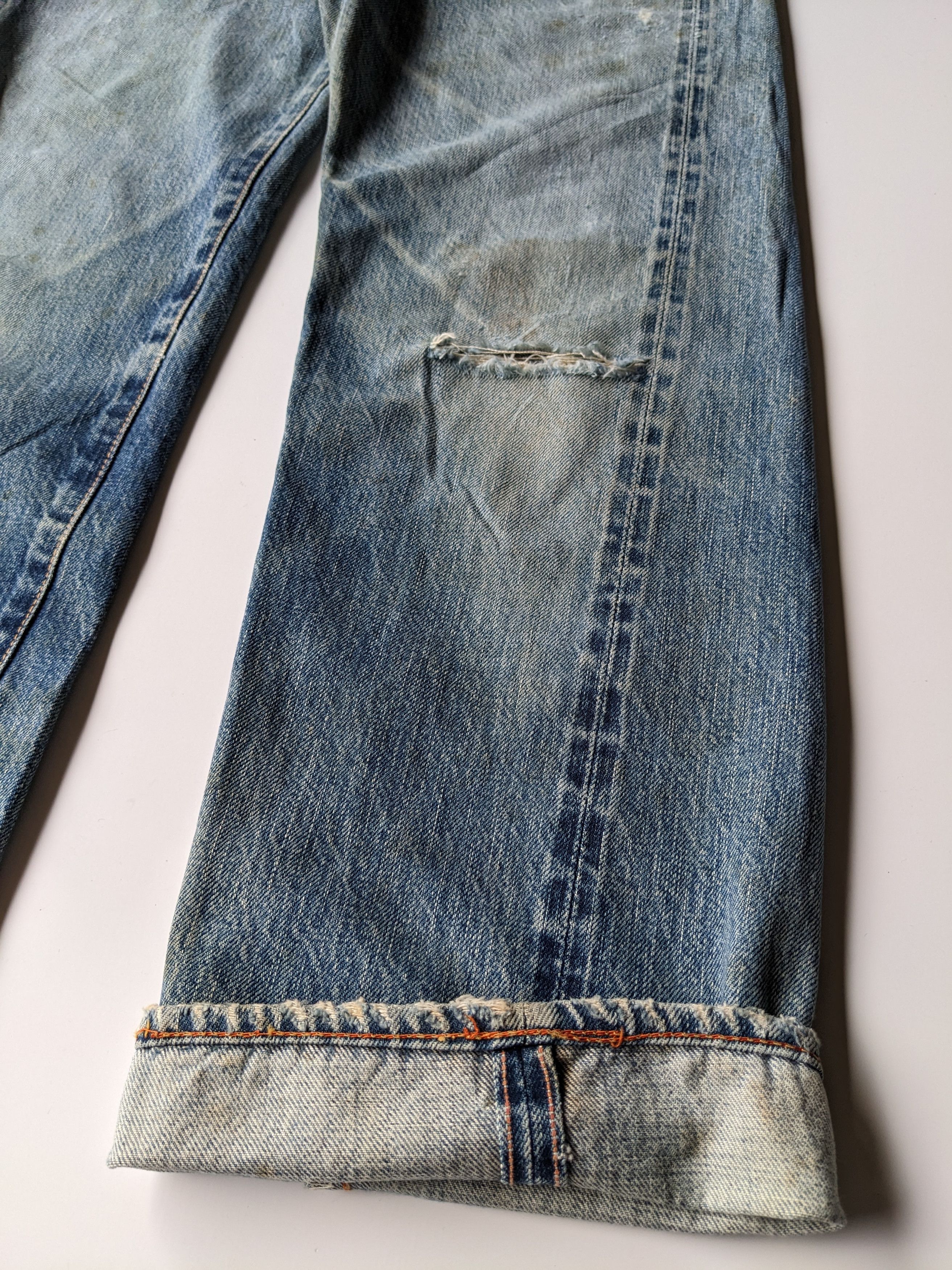 45rpm × Japanese Brand Vintage 45rpm distressed selvedge jeans Size US 28 / EU 44 - 5 Thumbnail