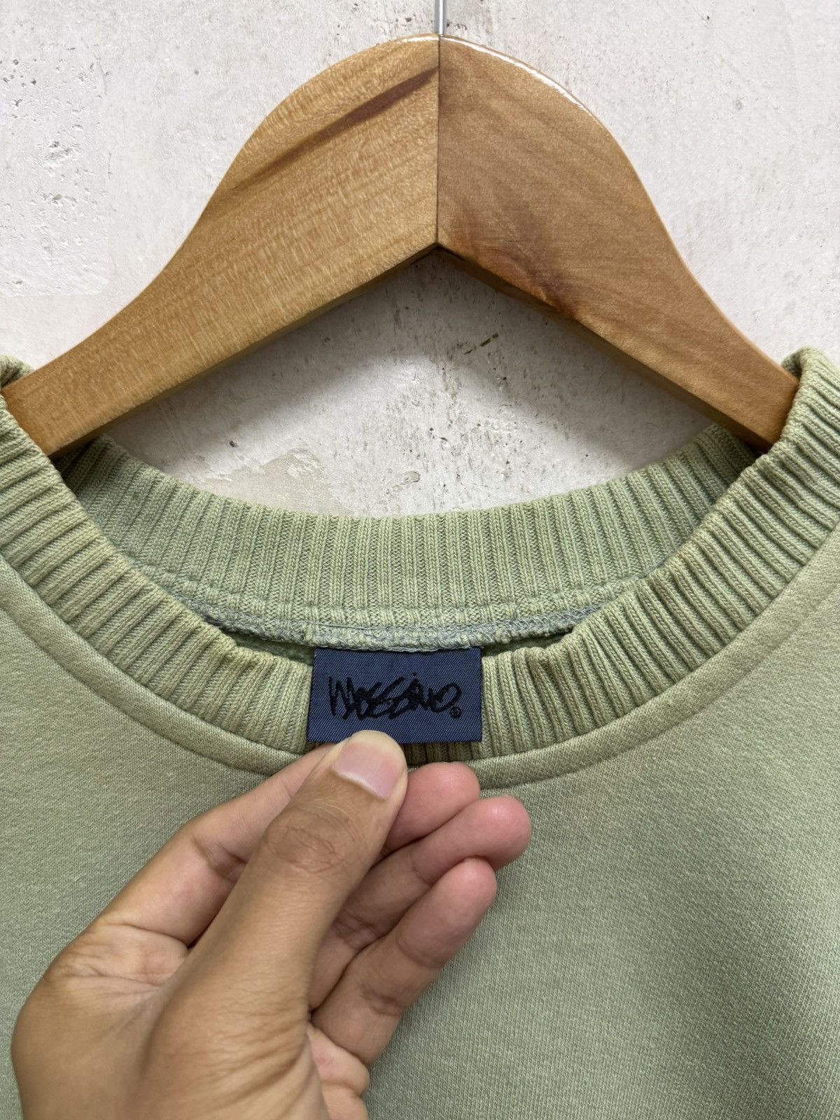 Mossimo Vintage Distressed Mossimo Spell Out Stitched Sweatshirt Size US L / EU 52-54 / 3 - 4 Thumbnail