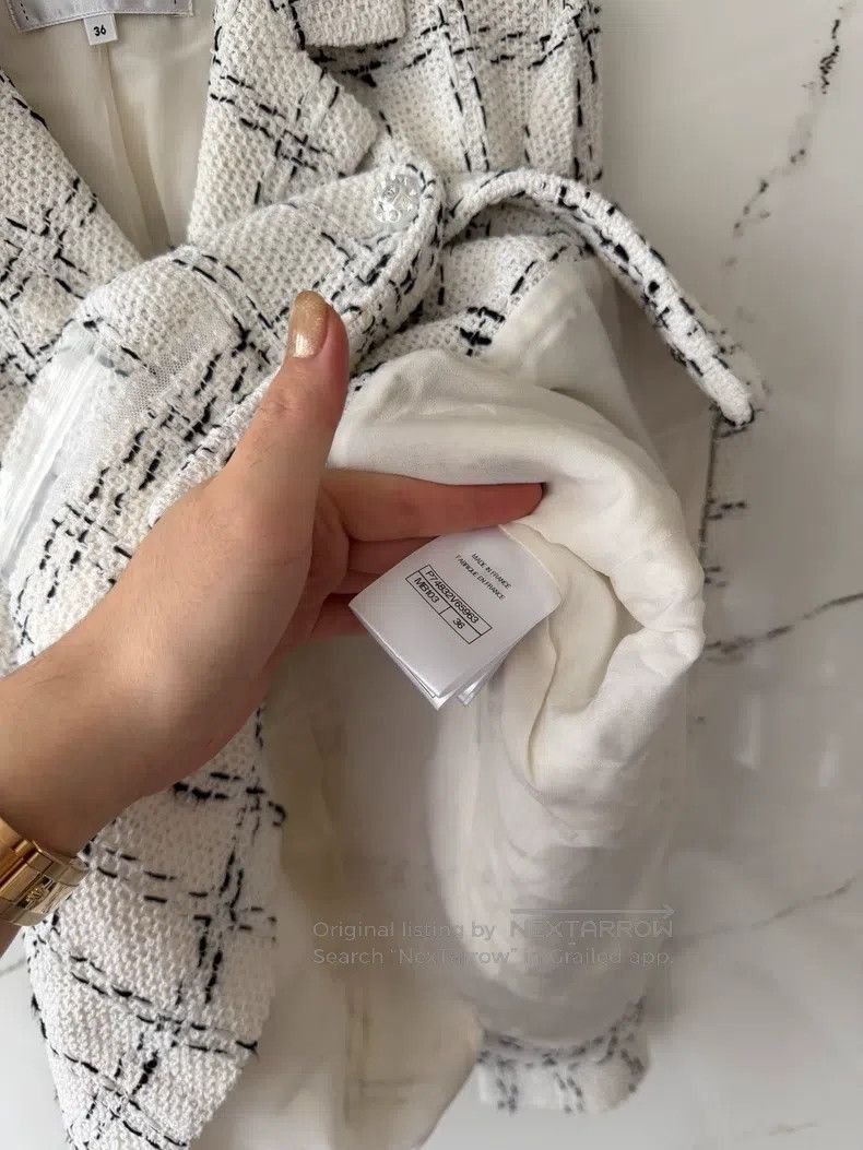 Chanel Chanel White Knit Overcoat Size XS / US 0-2 / IT 36-38 - 4 Thumbnail