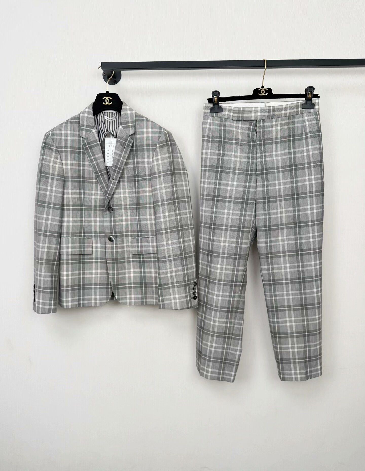 Thom Browne thom browne wool check suit set Size US XXS / EU 40 - 1 Thumbnail