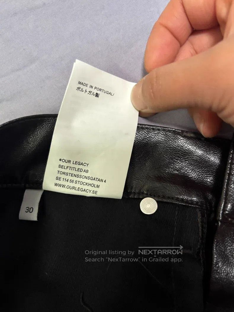 Our Legacy Our Legacy Leather Pants - Brown Red Size US 30 / EU 46 - 6 Thumbnail