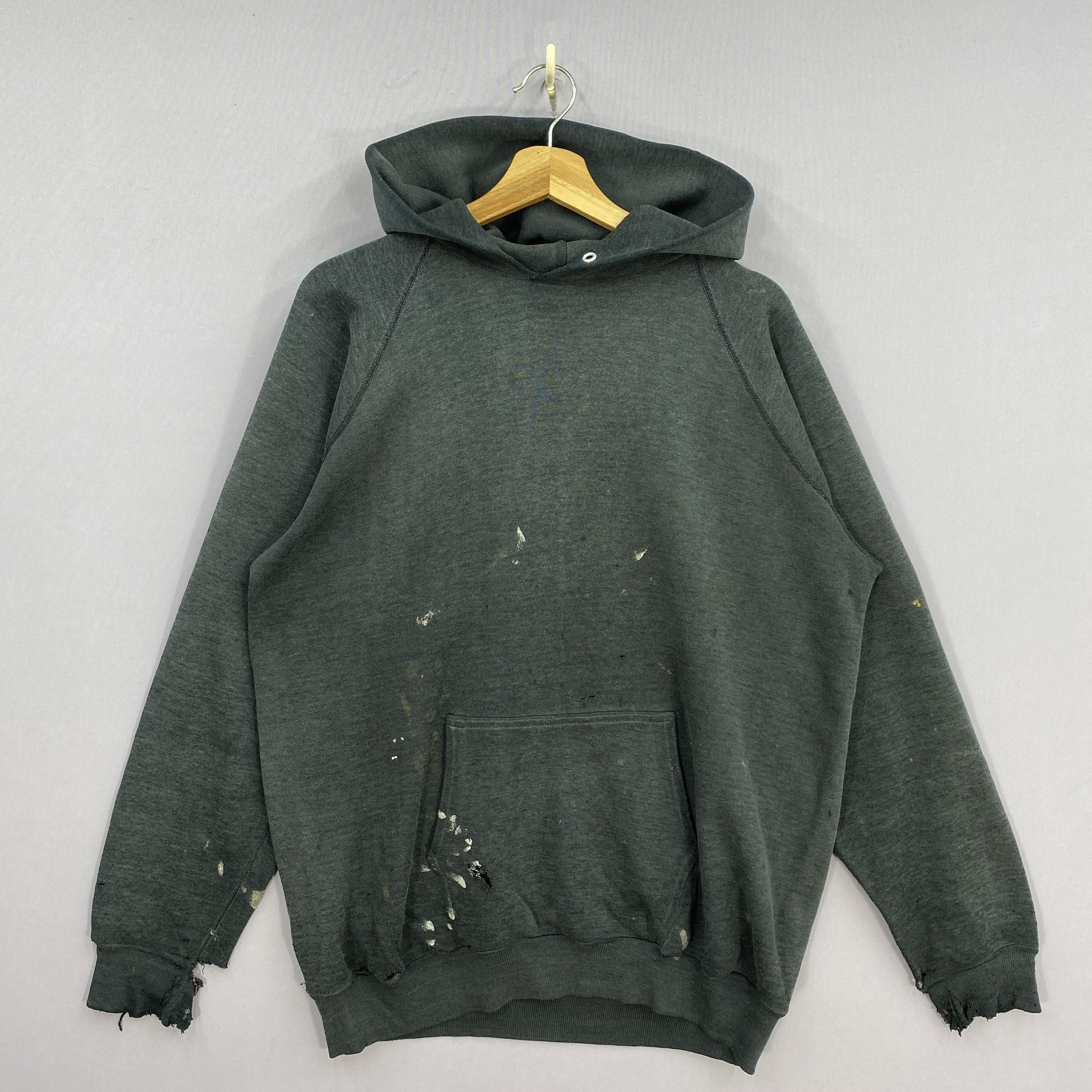 Puma Vintage 90s Thrashed Puma Pullover Hoodie Sweatshirt Size US L / EU 52-54 / 3 - 2 Thumbnail