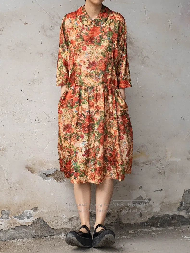 Comme des Garcons Comme Des Garcons Oil Painting Flower Dress Size XS / US 0-2 / IT 36-38 - 1 Thumbnail