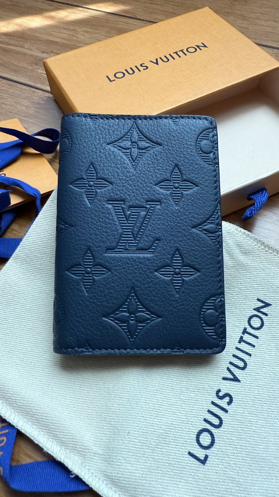 Louis Vuitton Louis Vuitton Pocket Organizer Shadow Navy Blue Size ONE SIZE - 1 Thumbnail