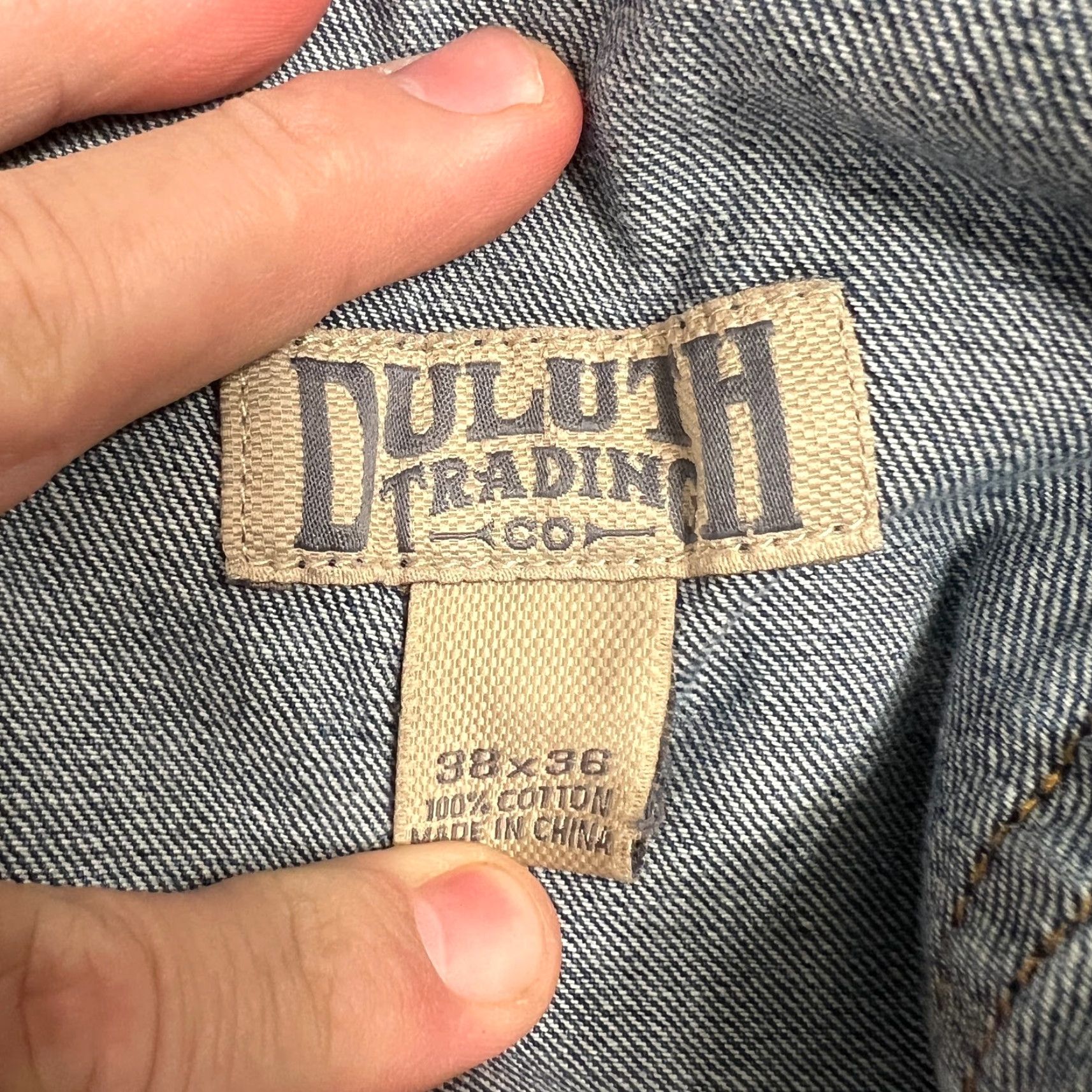 Duluth Trading Company DULUTH Trading Jeans Men 36x34 Mid Rise Straight Leg 5-Pocket Denim Blue American Casual Size US 36 / EU 52 - 7 Thumbnail