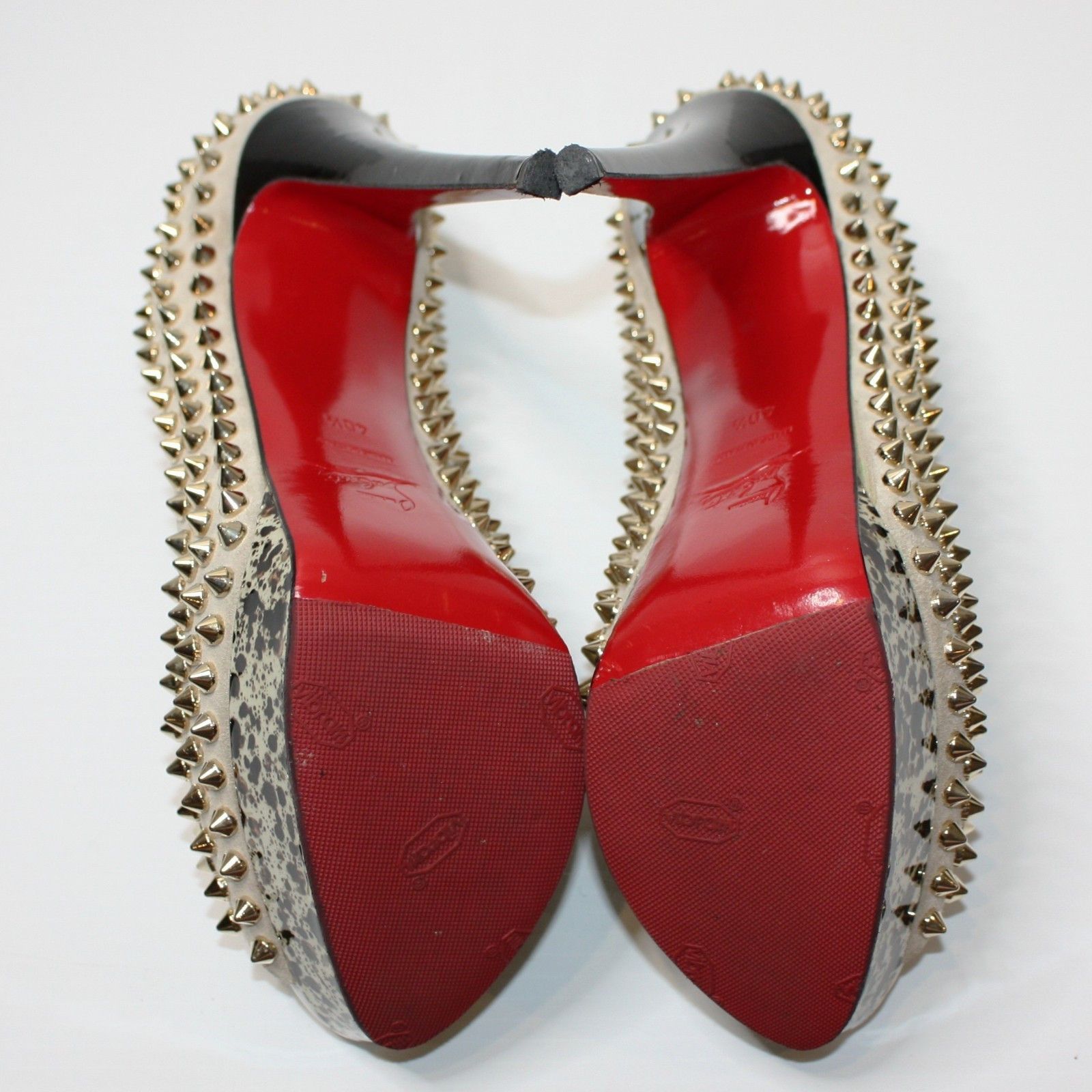 Christian Louboutin Platform Lady Peep Spike Studded Shoes in EU 40.5 / US 10.5 Size US 10.5 / IT 40.5 - 8 Thumbnail