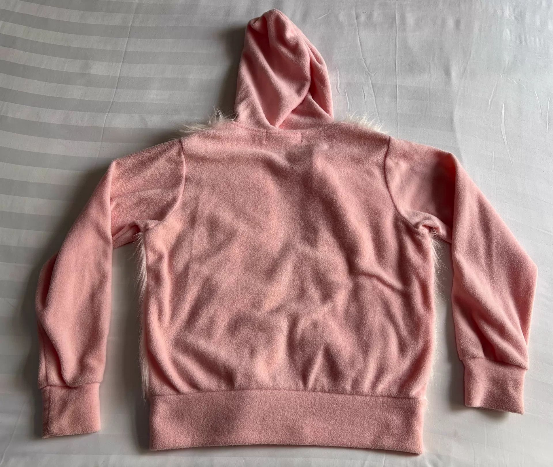 Comme des Garcons CDG Girl Pink Fur Panel Hoodie Jacket Women's Size M / US 6-8 / IT 42-44 - 7 Thumbnail