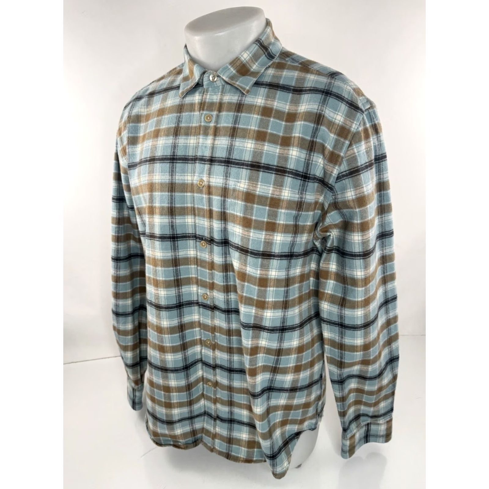Portuguese Flannel PORTUGUESE FLANNEL - Mens XL Plaid Shirt Shirt Long Sleeve Button-Up Multicolor Plaid B10 XL Mens Size US XL / EU 56 / 4 - 3 Thumbnail