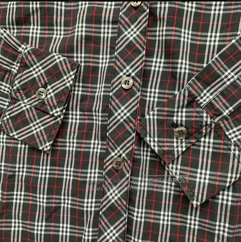 Burberry Burberry Black Cotton Long Sleeve Shirt. Size M / US 6-8 / IT 42-44 - 5 Thumbnail