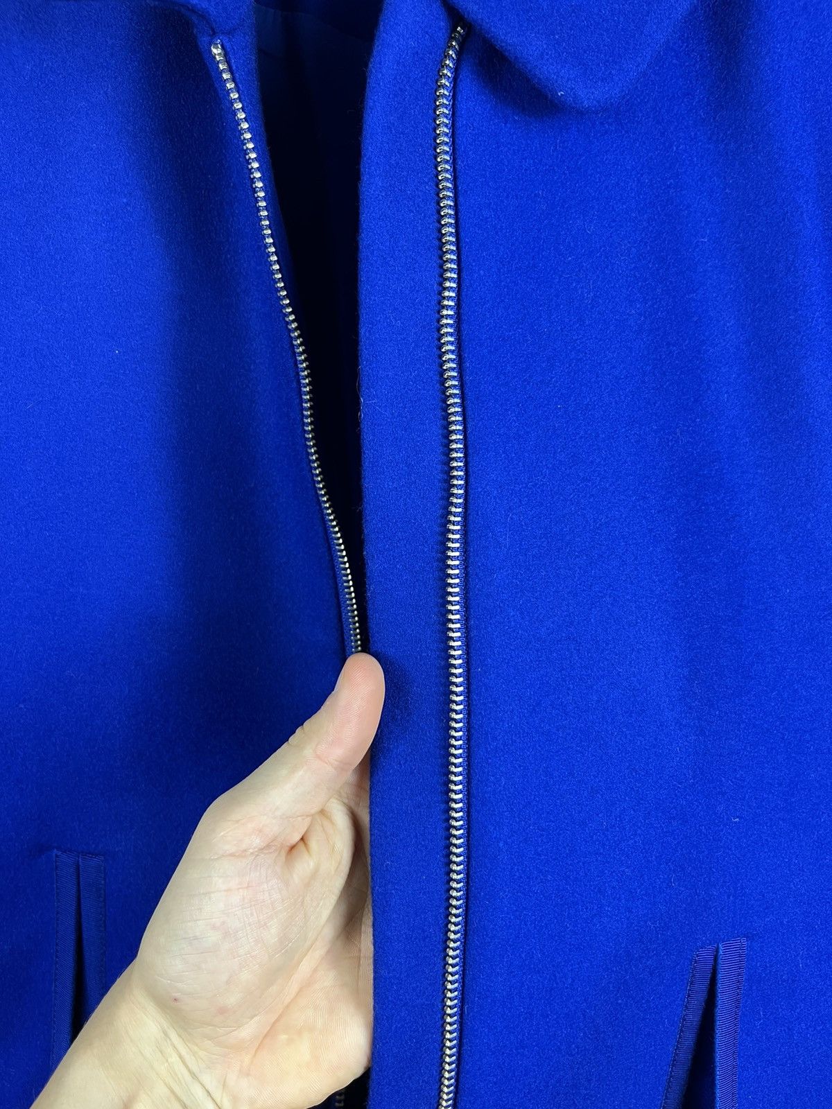 Cos × Designer COS wool cashmere blue zip coat jacket casual classic Size XS / US 0-2 / IT 36-38 - 14 Thumbnail