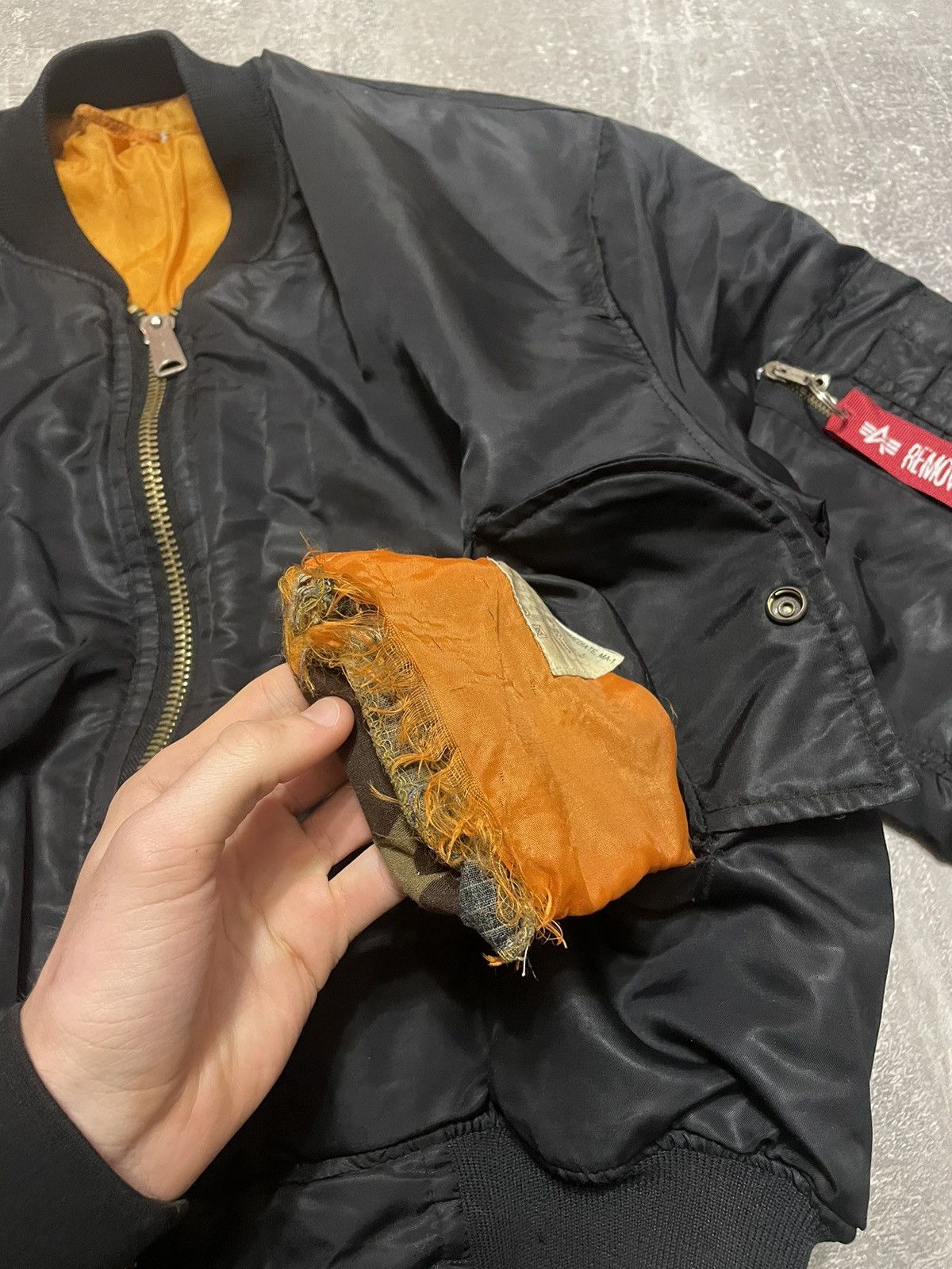 Alpha Industries Vintage 90's MA1 Flyer's Intermediate Bomber Jacket Size US L / EU 52-54 / 3 - 10 Thumbnail