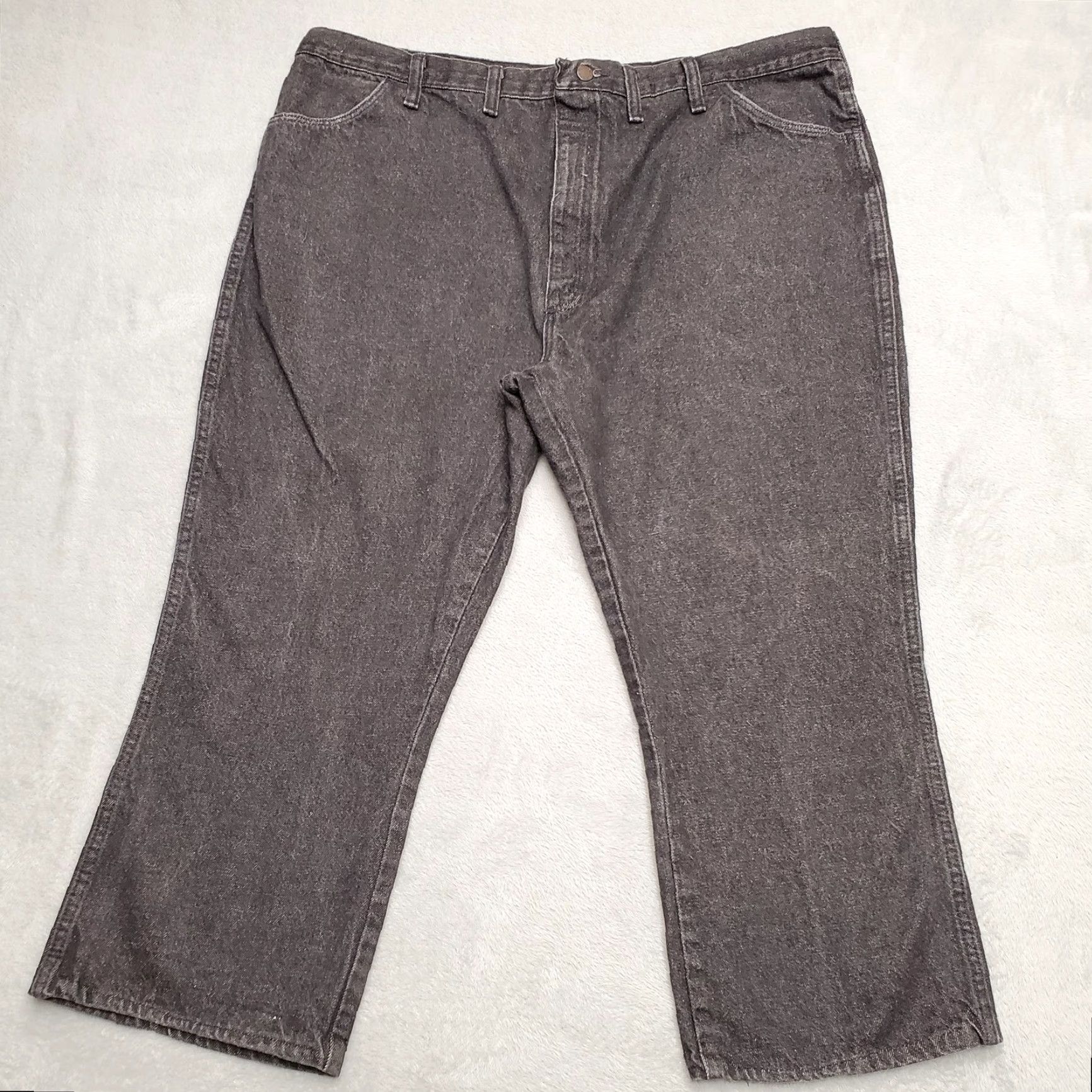 Vintage VINTAGE Rustler Mens Jeans 46x24 Black Denim 100% Cotton Made in USA Western American Casual Size US 30 / EU 46 - 2 Thumbnail