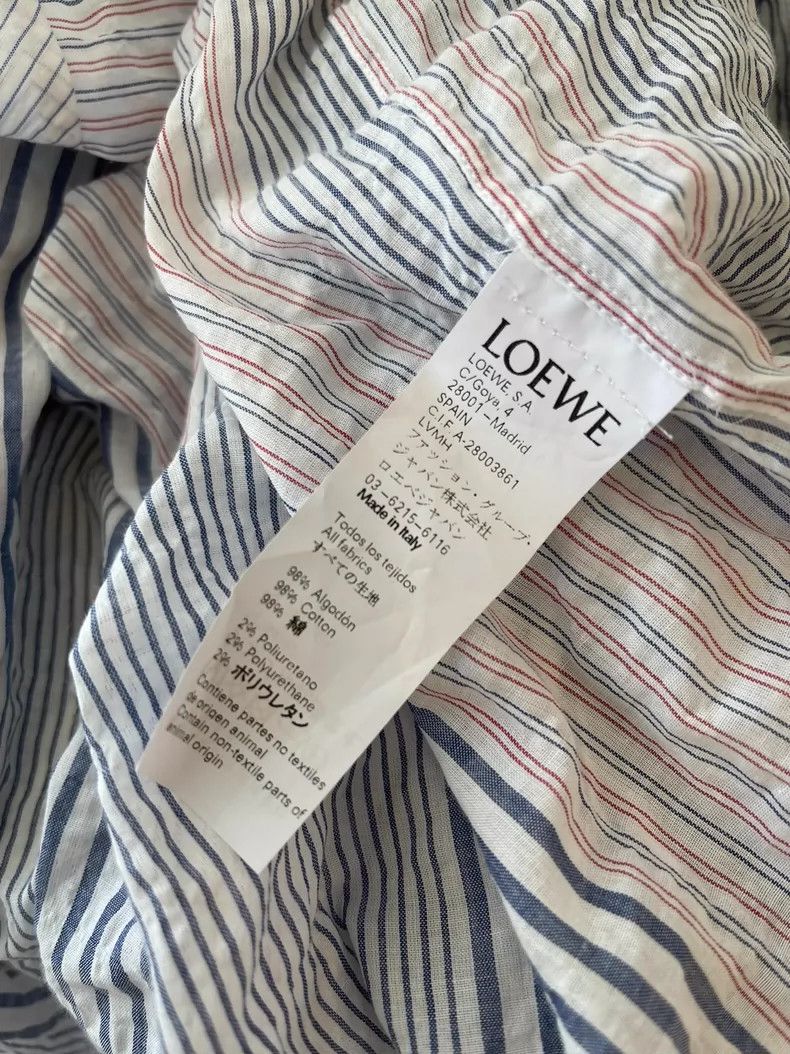 Loewe LOEWE Neutral wind slanted stripe casual shirt Size XS / US 0-2 / IT 36-38 - 4 Thumbnail