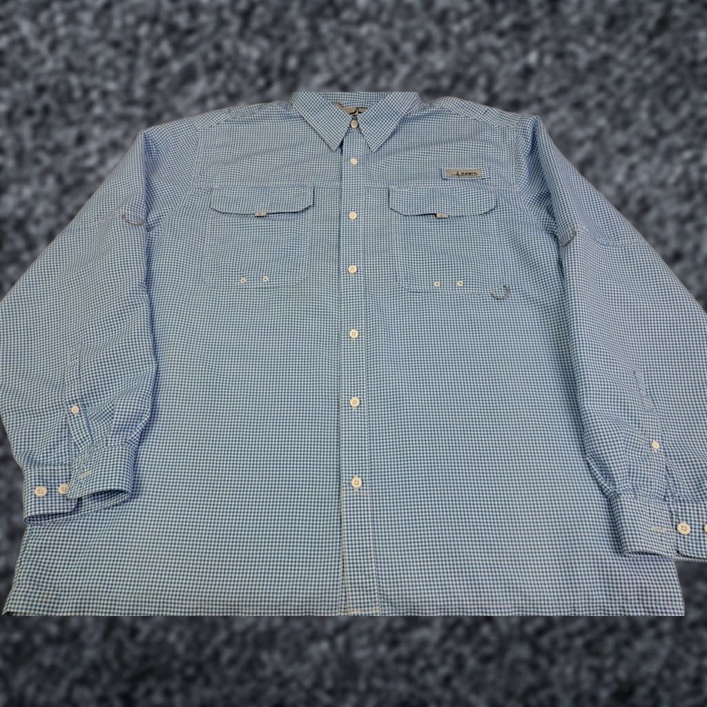 Habitat Habit Mens Blue Long Sleeve Button Down Shirt Vented Outdoor Fishing 2XL #6198 Size US XXL / EU 58 / 5 - 1 Thumbnail