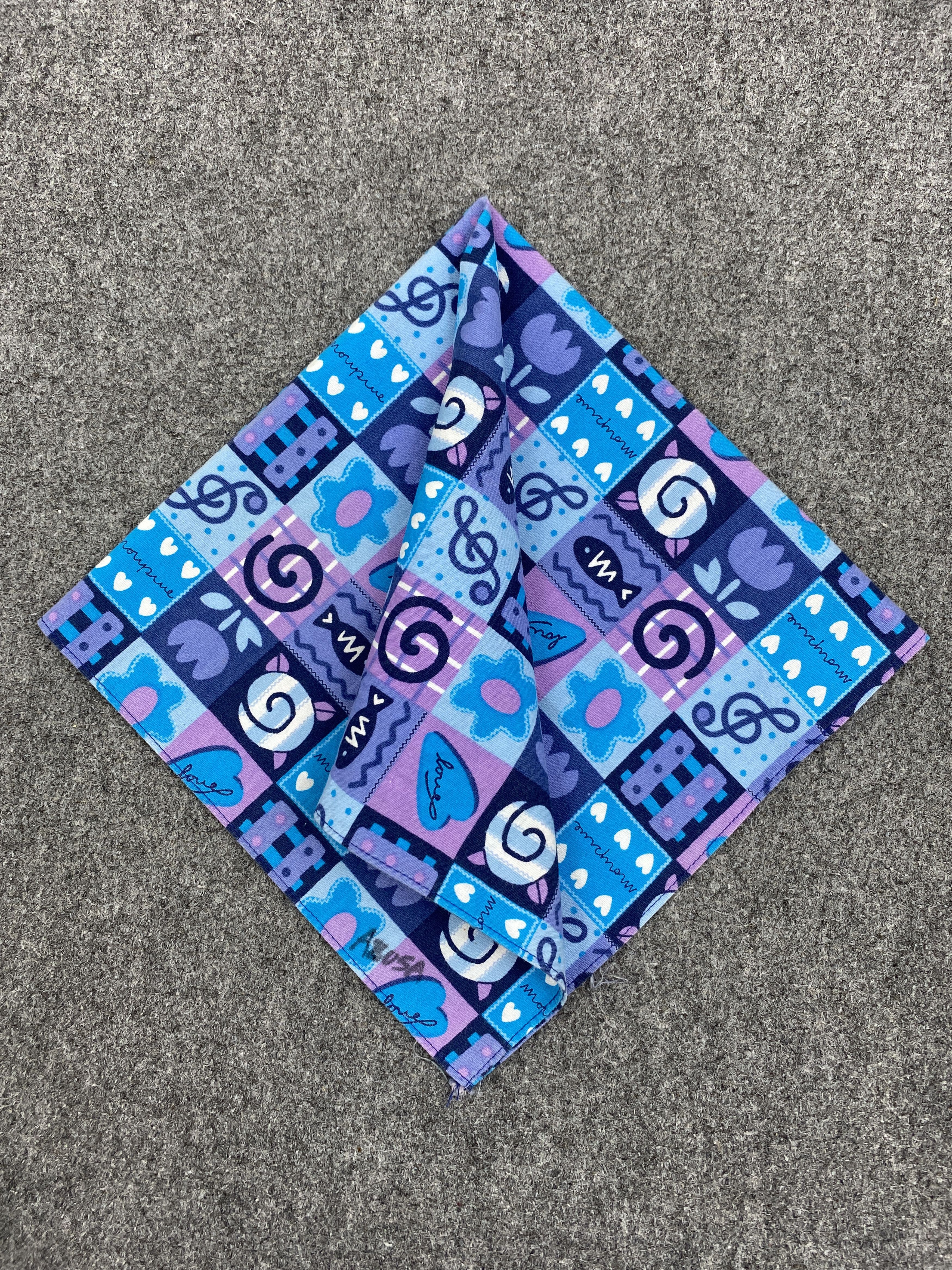 Japanese Brand Unbranded Handkerchief / Bandana / Neckerchief-HKC0420 Size ONE SIZE - 3 Thumbnail
