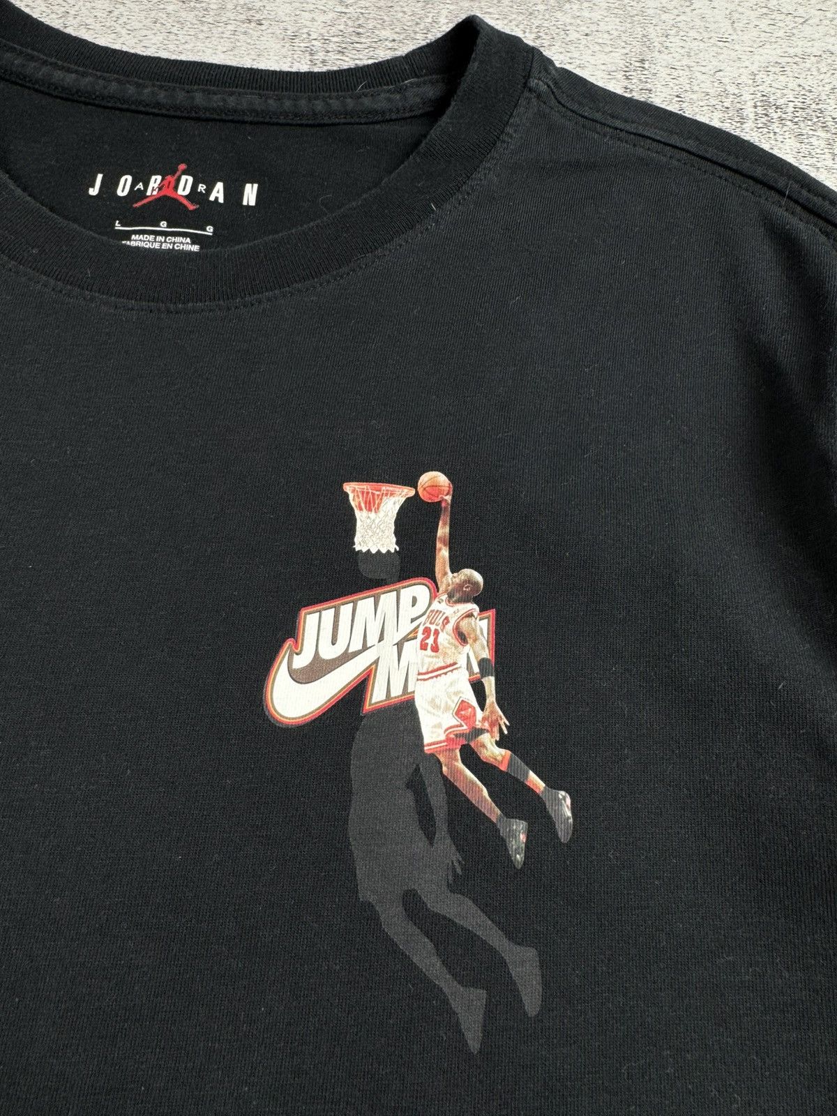 Nike Air Michael Jordan Jump Man Basketball Longsleeve T Shirt Tee Size US L / EU 52-54 / 3 - 13 Thumbnail