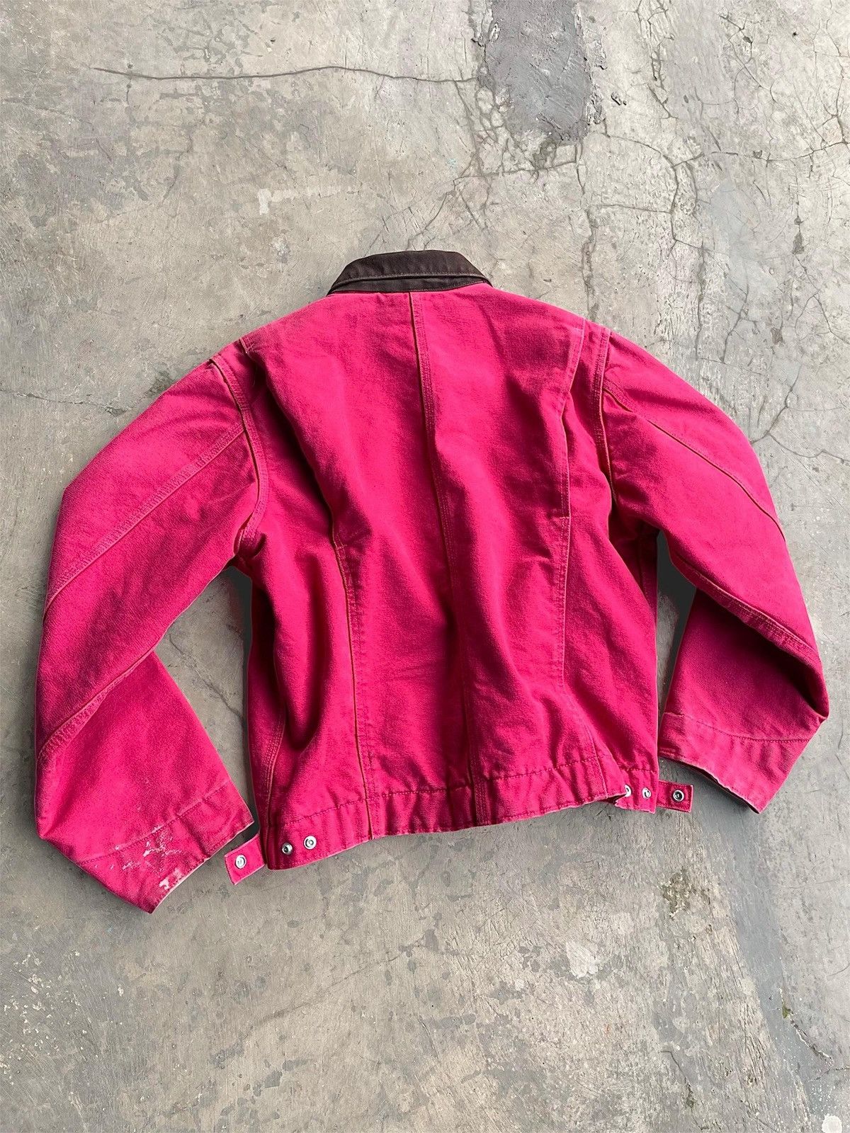 Carhartt Faded Secarlet Vintage Carhartt Detroit Jacket WJ097-SCA Size US L / EU 52-54 / 3 - 8 Thumbnail