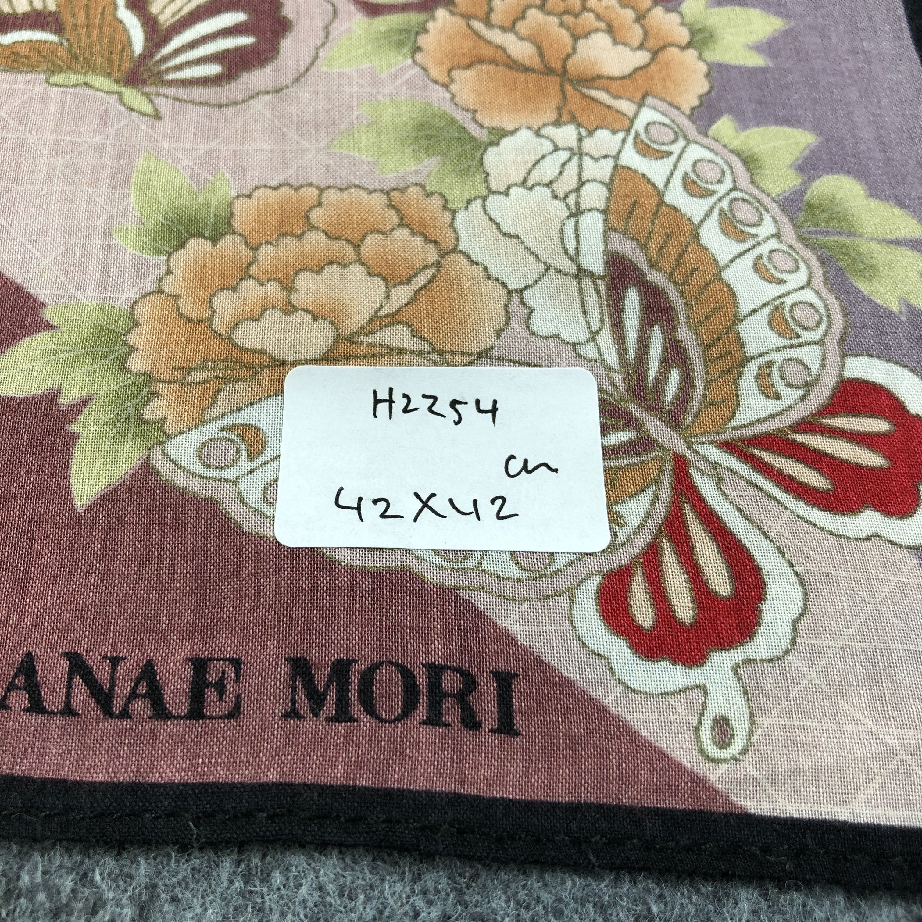 Hanae Mori × Vintage Hanae Mori Handkerchief Neckerchief Bandana H2254 Size ONE SIZE - 7 Thumbnail