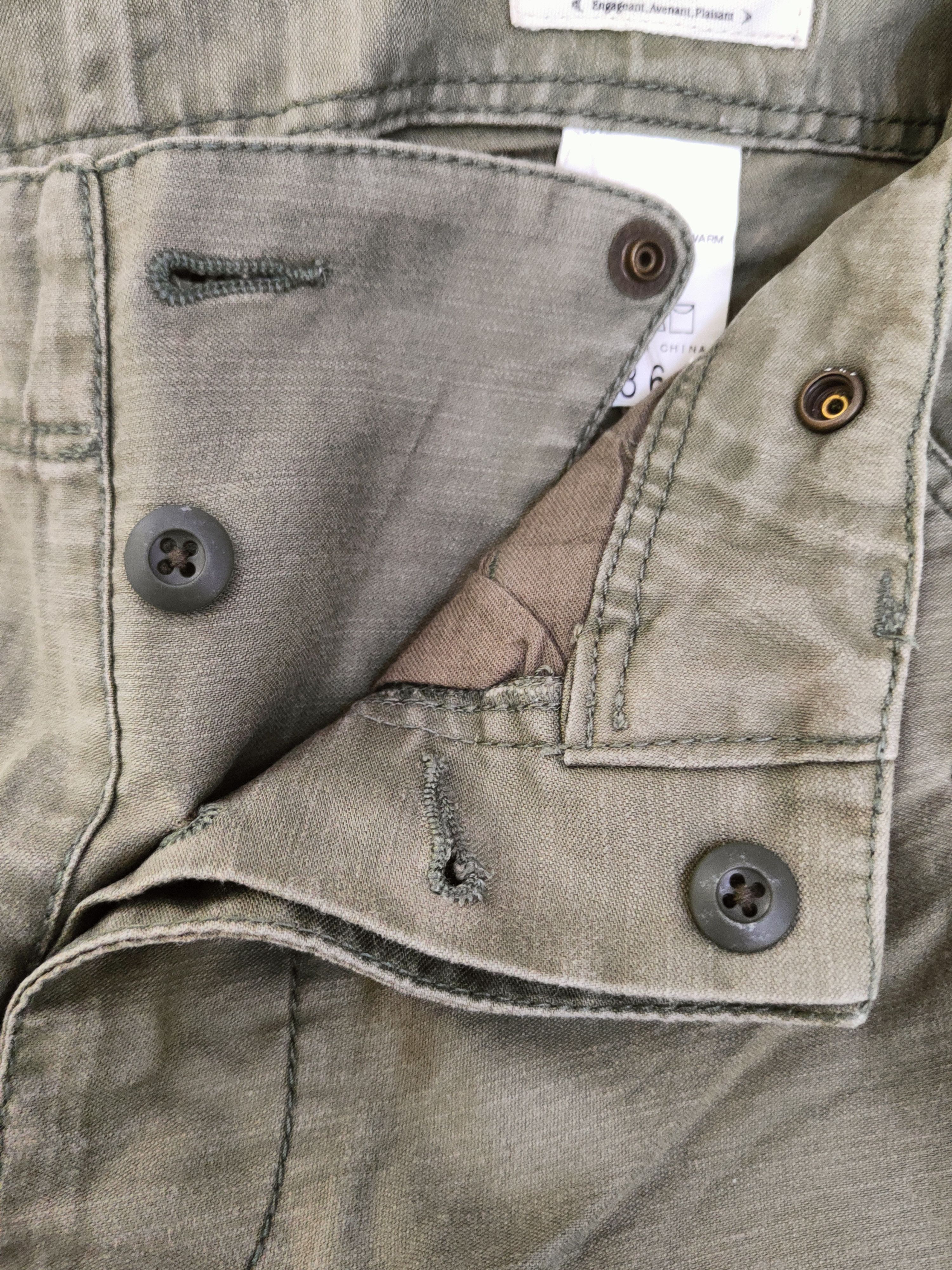 Japanese Brand DL Framework Army Green Multipocket Cargo Pants #46-880 Size US 29 - 14 Thumbnail