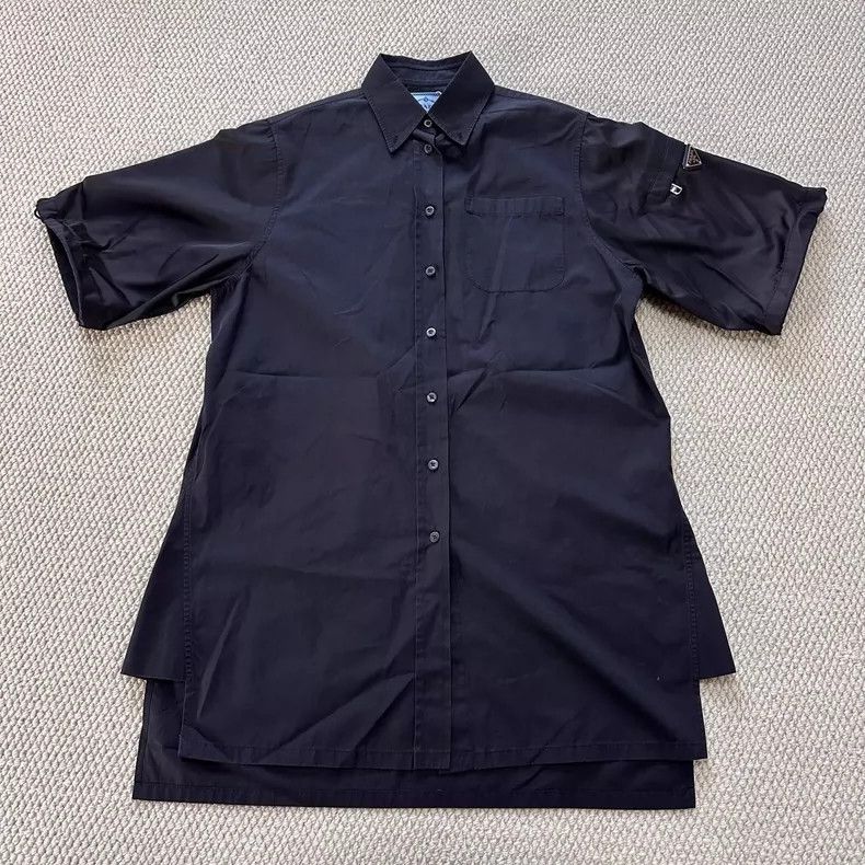 Prada Prada Black triangle shirt dress 2504-Nextarrow Size XS / US 0-2 / IT 36-38 - 1 Thumbnail
