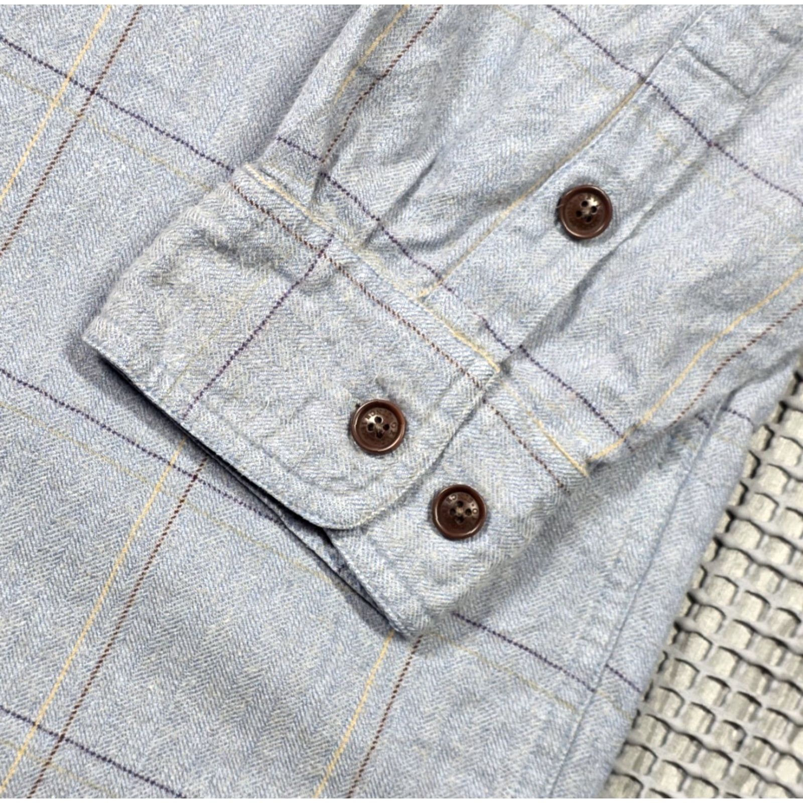 Orvis Orvis Fairbanks Shirt Mens L Button Up Flannel Gray Plaid Elbow Patch Pants? Size US L / EU 52-54 / 3 - 6 Thumbnail