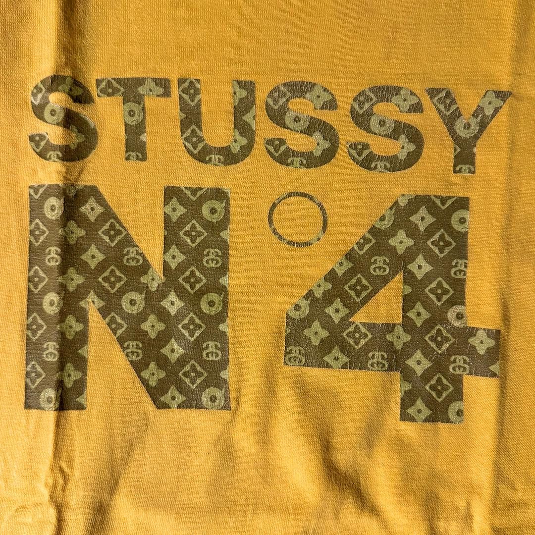 Stussy Stussy N°4 Vuitton Inspired Monogram Yellow Tee (M) Size US M / EU 48-50 / 2 - 2 Thumbnail