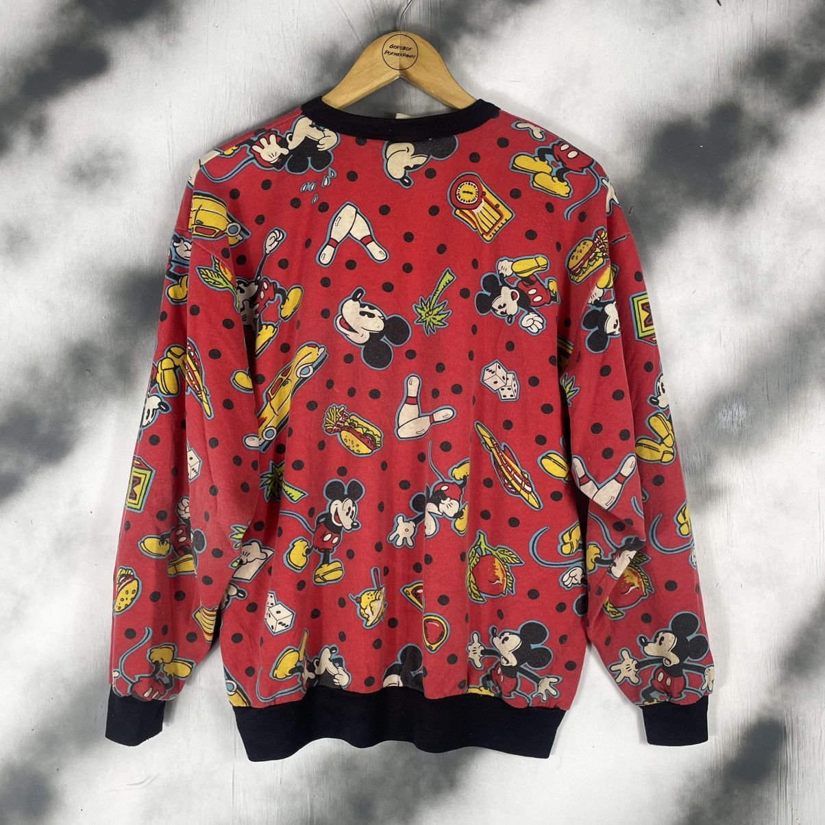 Mickey & Co. Vintage 90s Mickey Mouse All Over print Sweatshirt Size US L / EU 52-54 / 3 - 5 Thumbnail