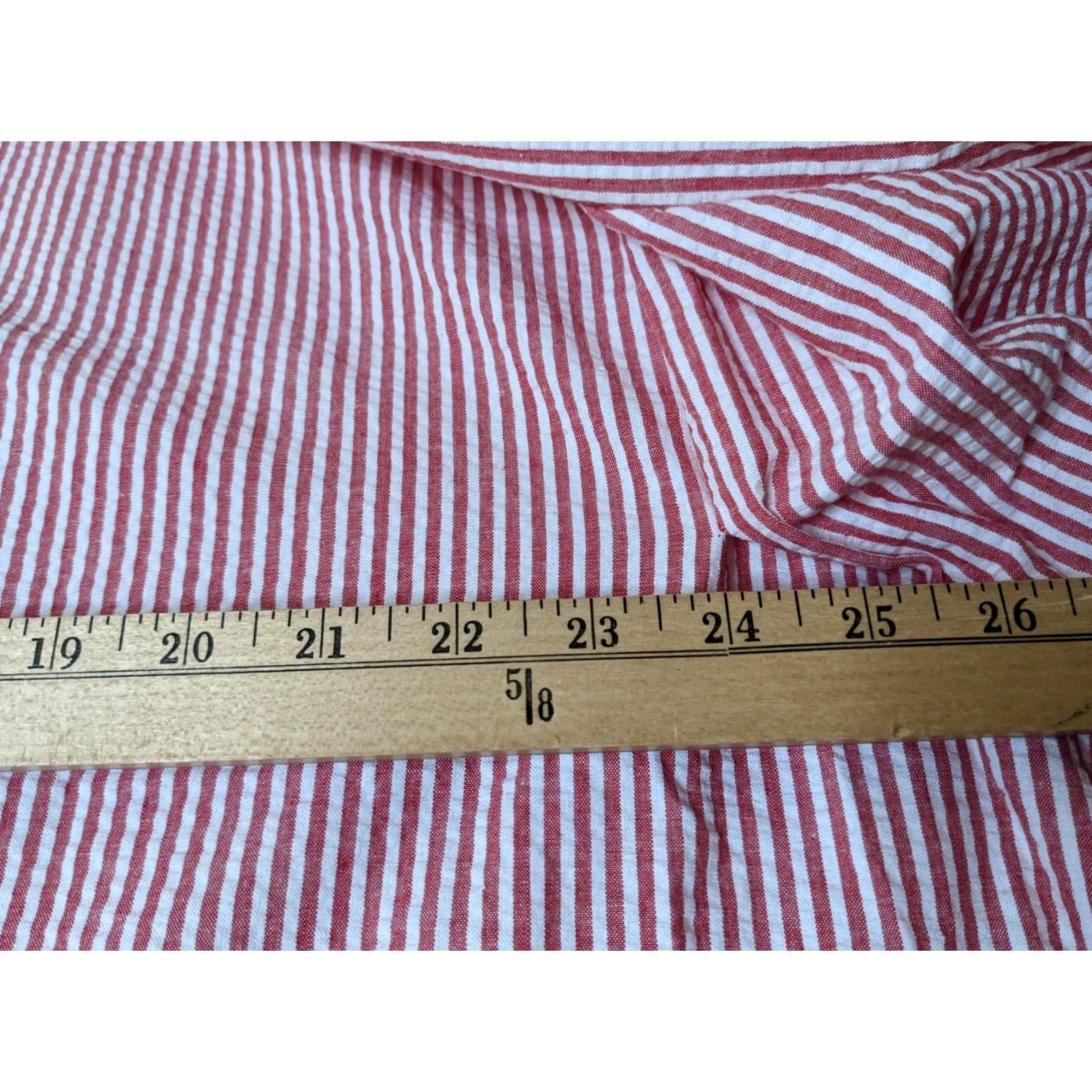 Cotton On Donni Charm Cotton One Size PONCHO Open front Red White Striped Cape Blouse Womens Shirt Casual Vintage: No Size ONE SIZE - 6 Thumbnail