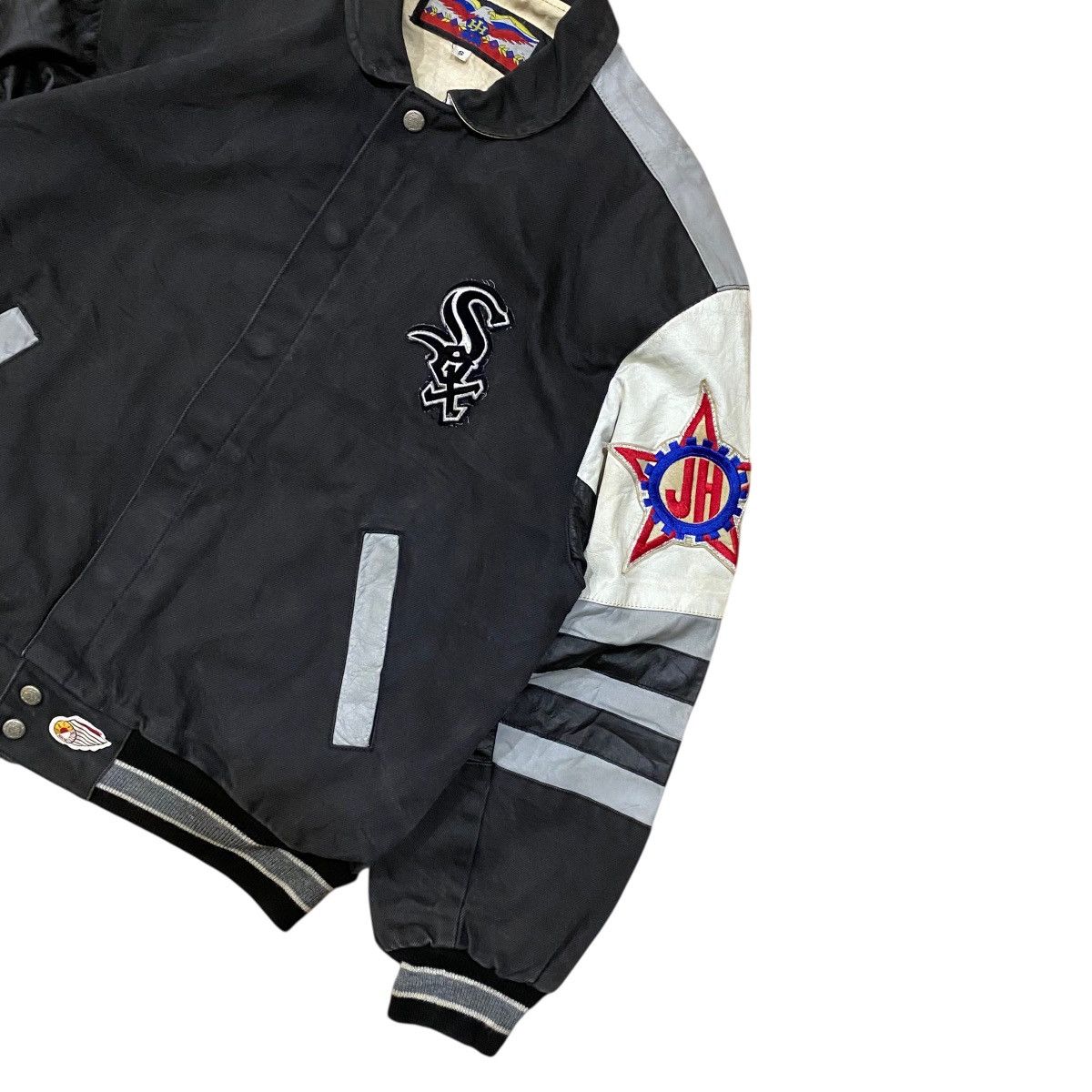Jeff Hamilton Vtg Jeff Hamilton Chicago White Sox Varsity Leather Jacket Size US S / EU 44-46 / 1 - 5 Thumbnail