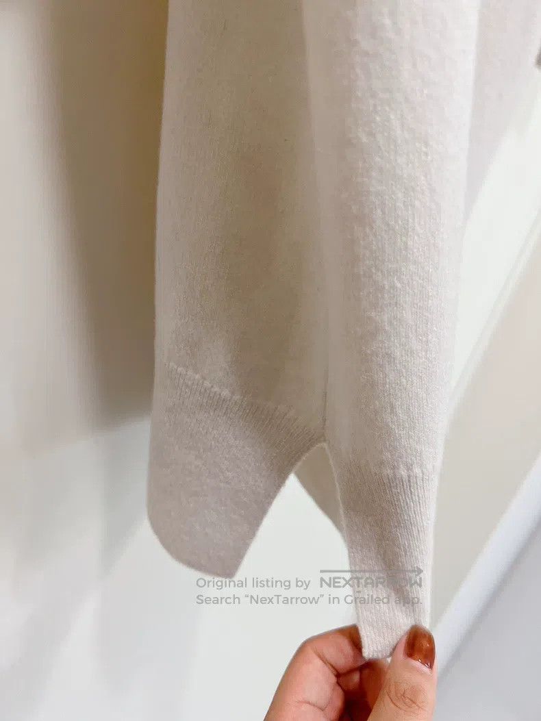 Hermes Hermes White Cashmere Short Sleeve T-Shirt Size XS / US 0-2 / IT 36-38 - 5 Thumbnail