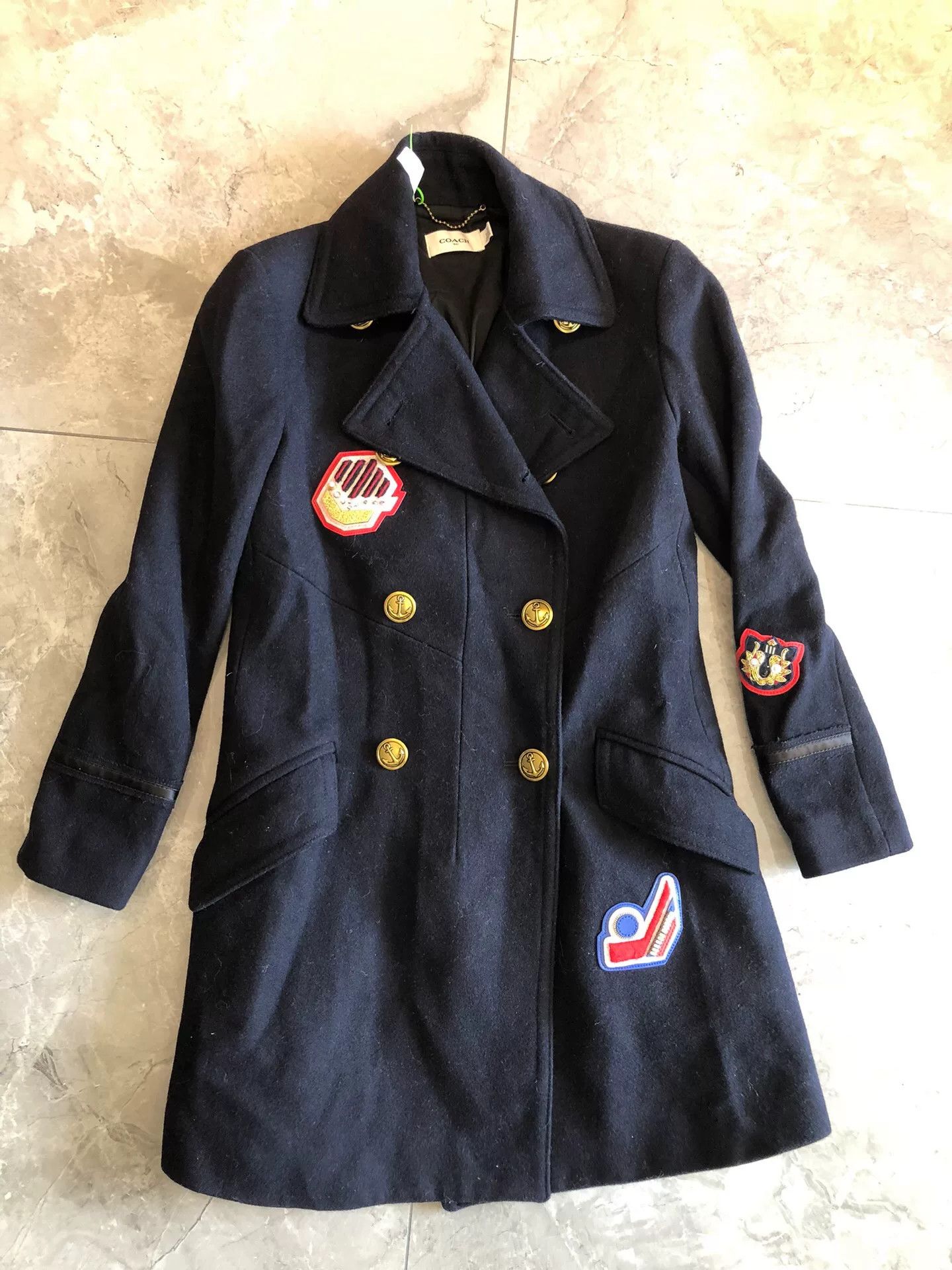 Coach Coach Women's Wool Badge Coat Size XS / US 0-2 / IT 36-38 - 1 Thumbnail