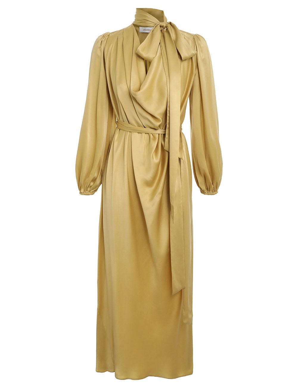 Zimmermann oc11z0425 Silk Billow Dress in Mustard Size M / US 6-8 / IT 42-44 - 1 Thumbnail