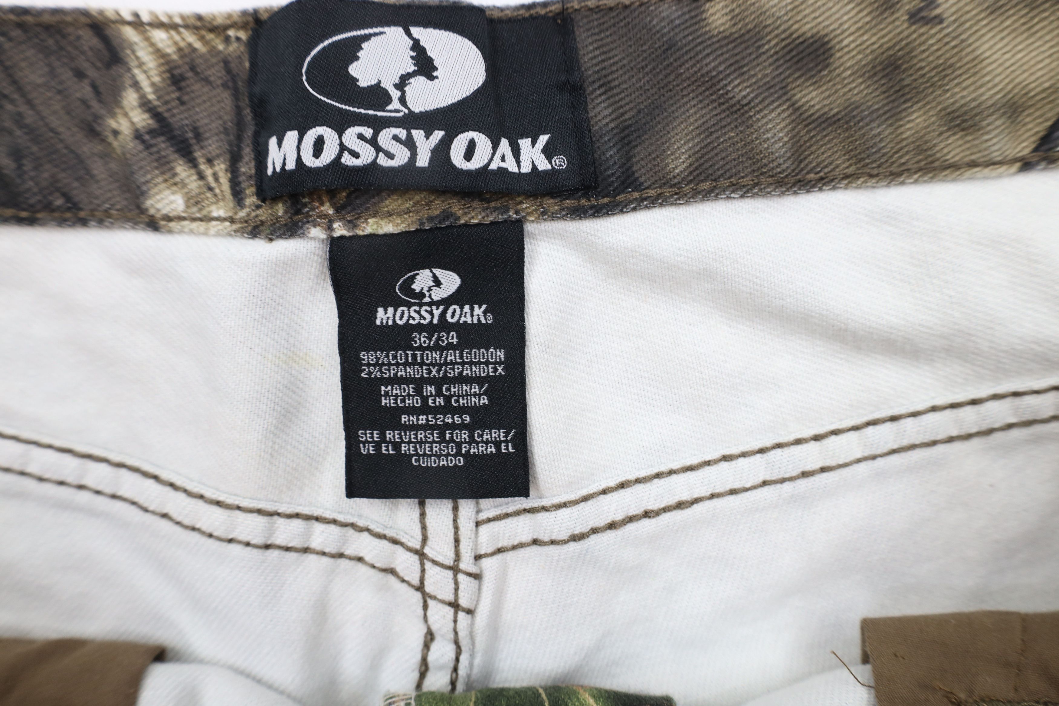 Mossy Oaks × Vintage Vintage Mossy Oak Camouflage Stretch Wide Leg Denim Jeans Size US 36 / EU 52 - 6 Thumbnail