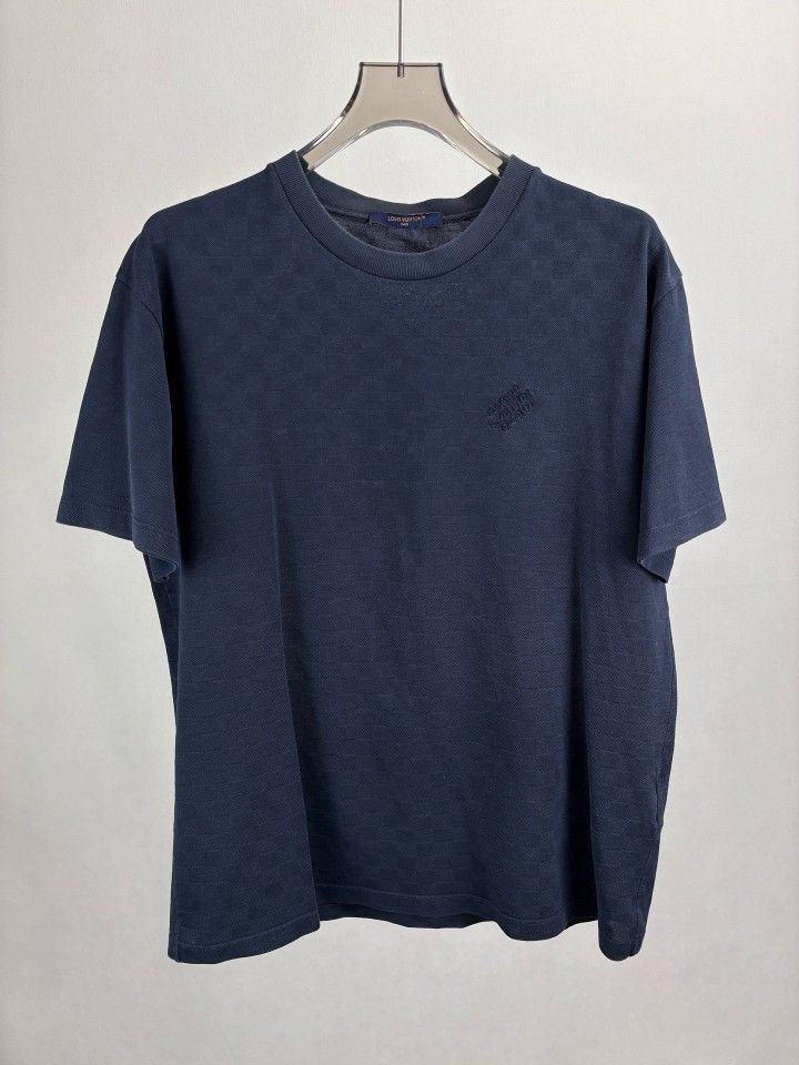 Louis Vuitton Louis Vuitton Damier Texture T-Shirt Size L Size US L / EU 52-54 / 3 - 1 Thumbnail