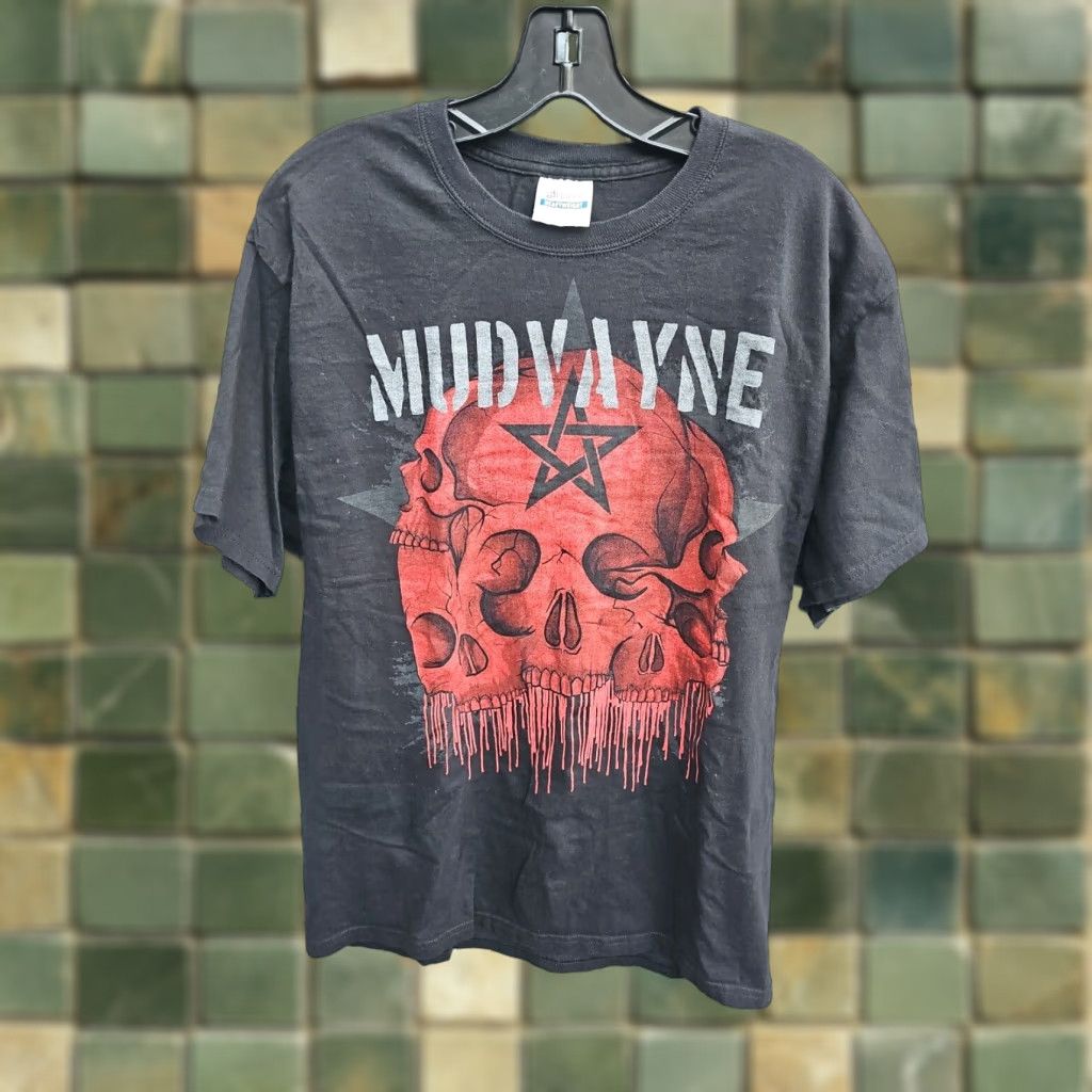 Hanes VINTAGE Mudvayne Red Skulls Black Short Sleeve T Shirt Mens Large Size US L / EU 52-54 / 3 - 1 Thumbnail