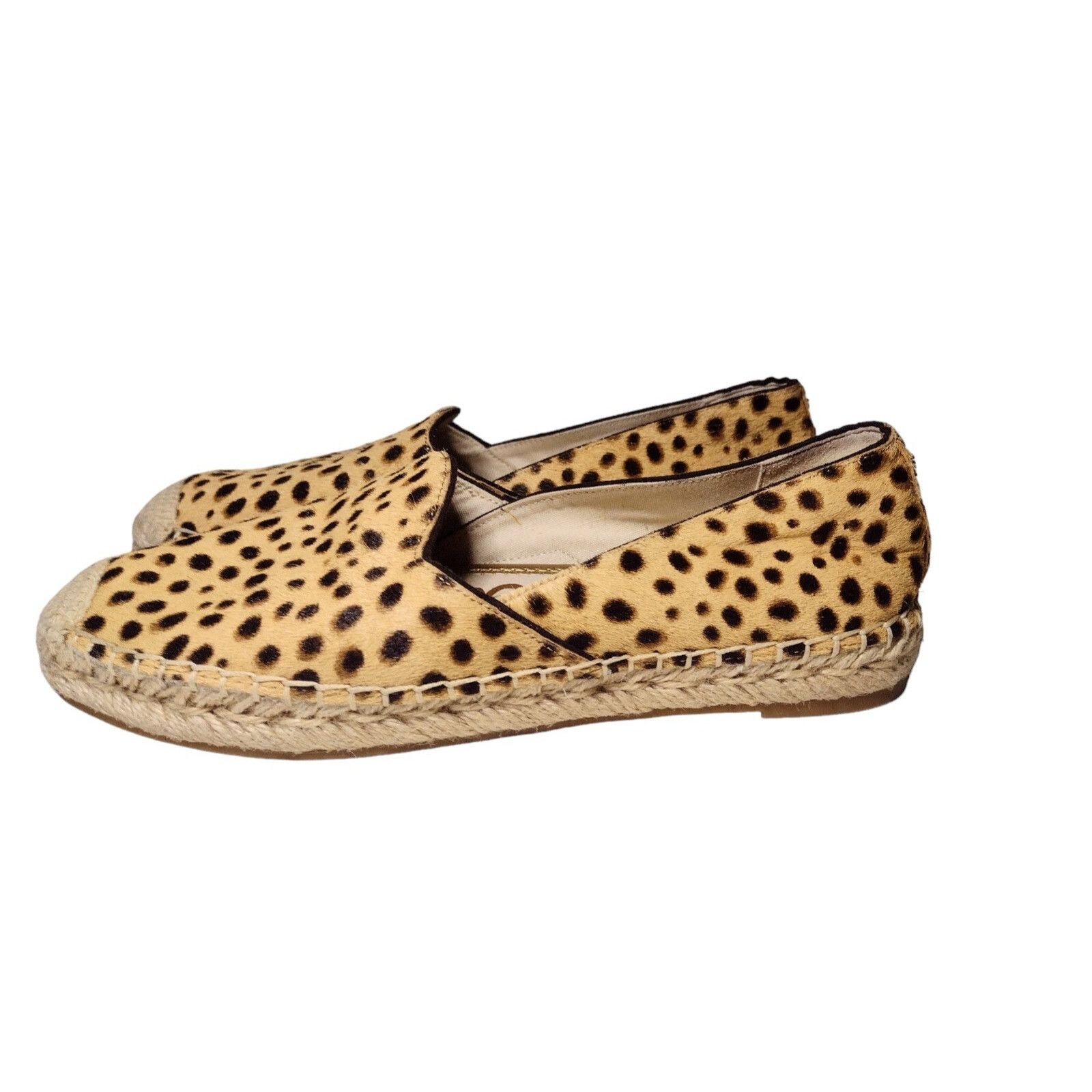 Sam Edelman Sam Edelman Kesia Calf Fur Cheetah Espadrilles Shoes Size 6. Size US 6.5 / IT 36.5 - 1 Thumbnail