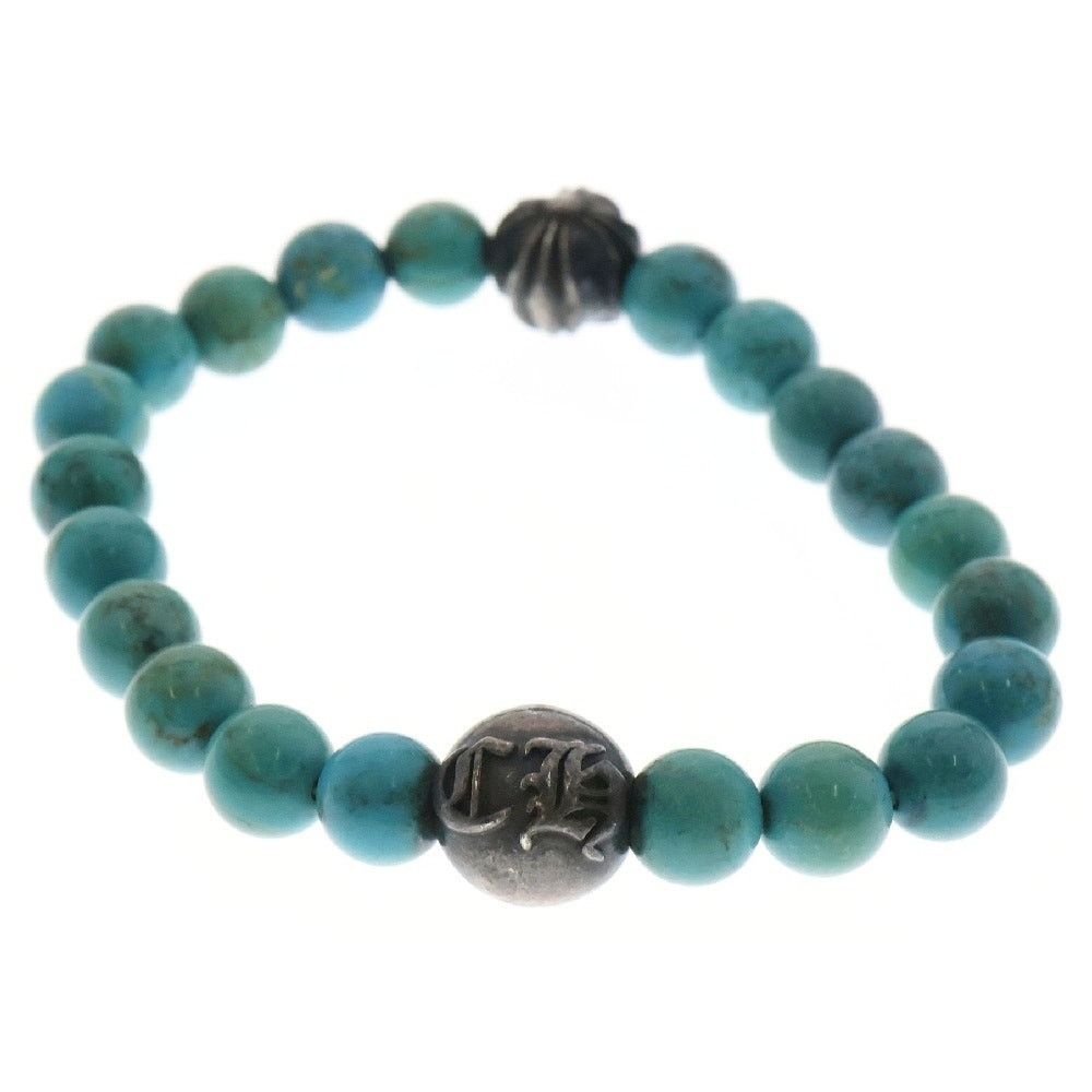 Chrome Hearts Silver Turquoise Bead Bracelet